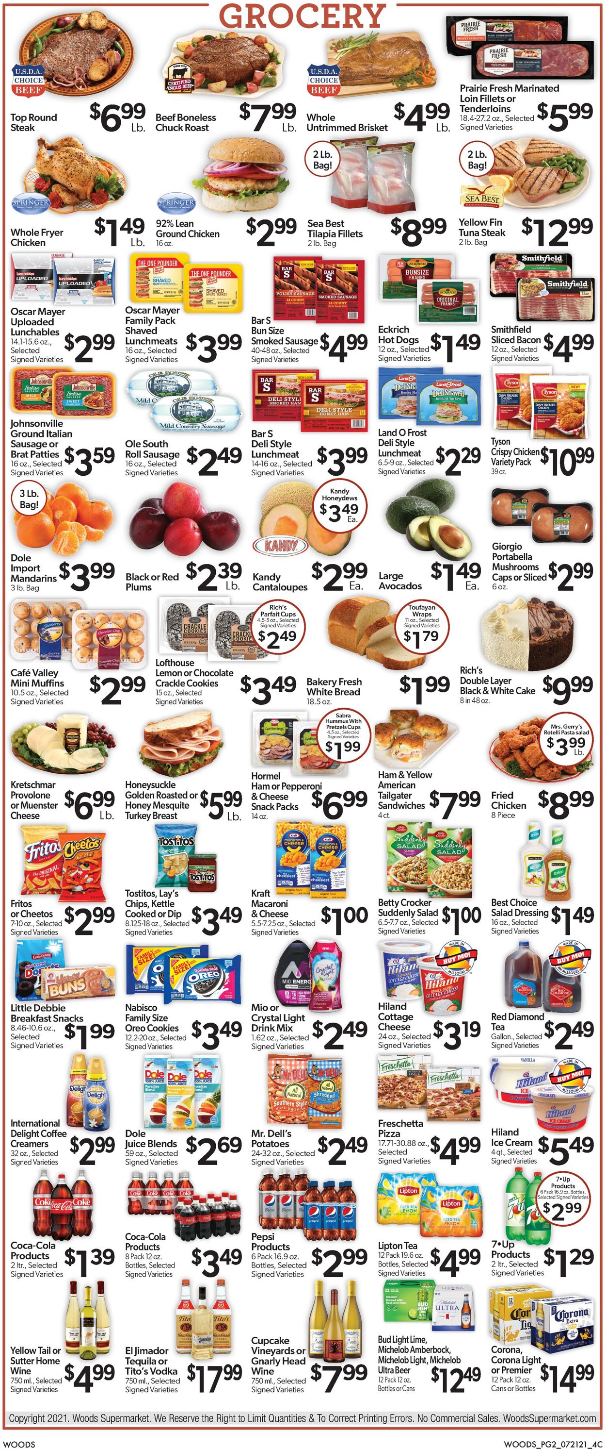 Woods Supermarket Weekly Ad Circular - valid 07/21-07/27/2021 (Page 2)
