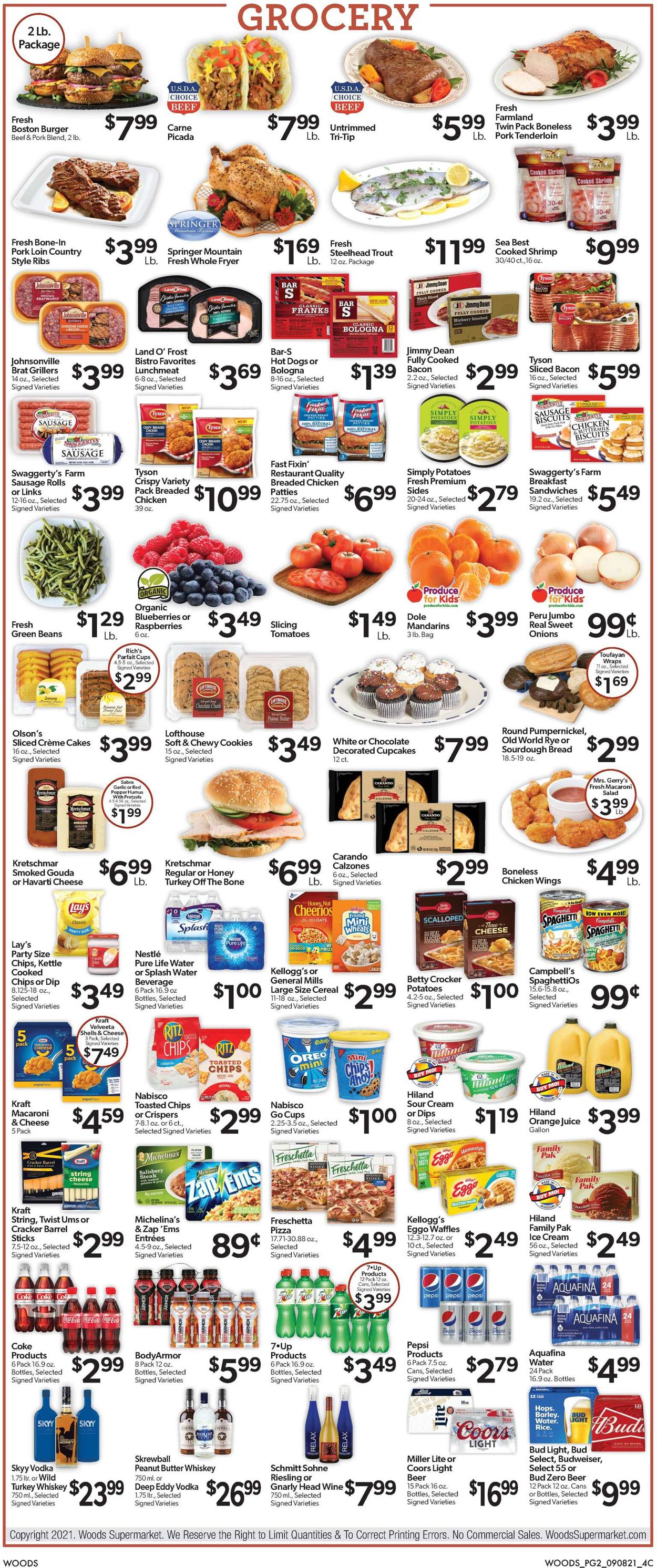 Woods Supermarket Weekly Ad Circular - valid 09/08-09/14/2021 (Page 2)