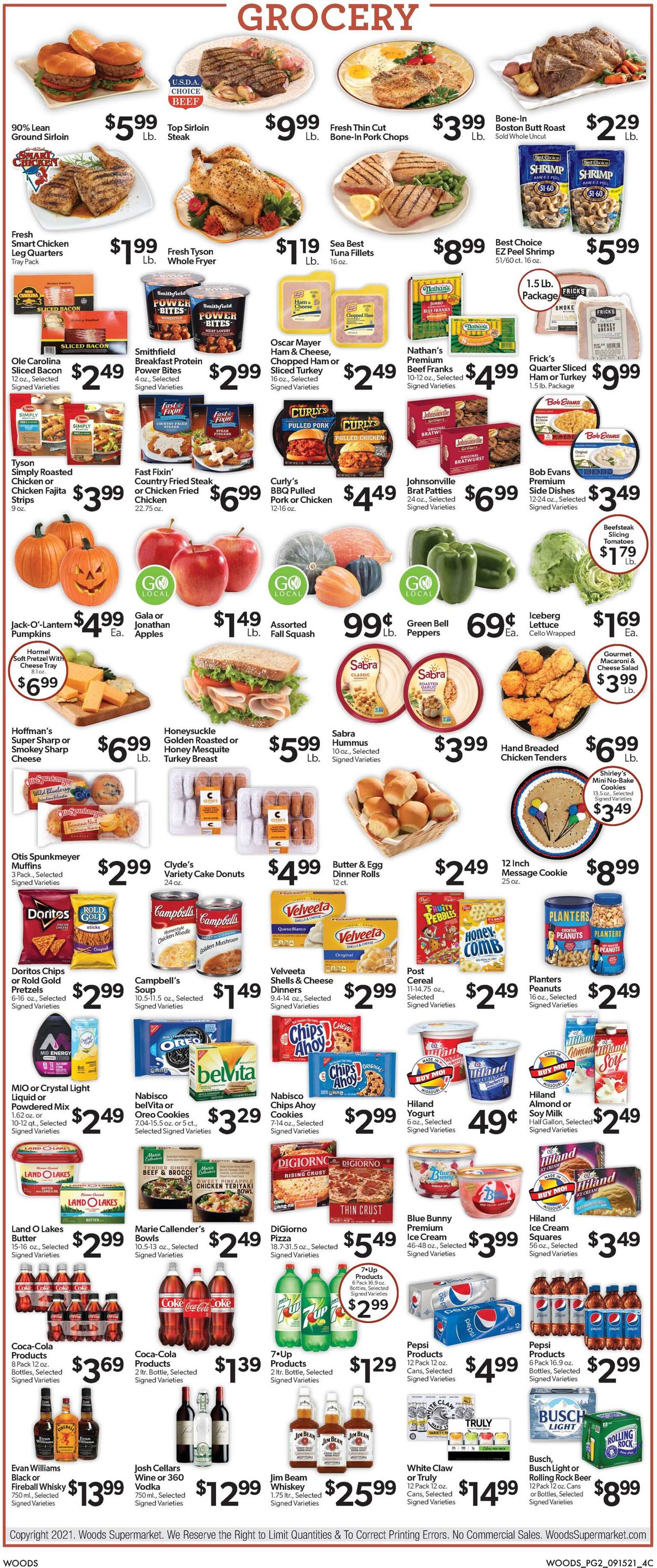 Woods Supermarket Weekly Ad Circular - valid 09/15-09/21/2021 (Page 2)