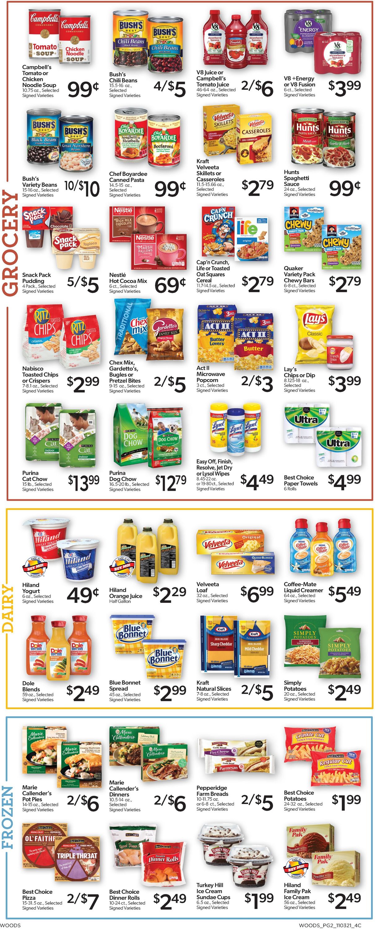 Woods Supermarket Weekly Ad Circular - valid 11/03-11/09/2021 (Page 2)