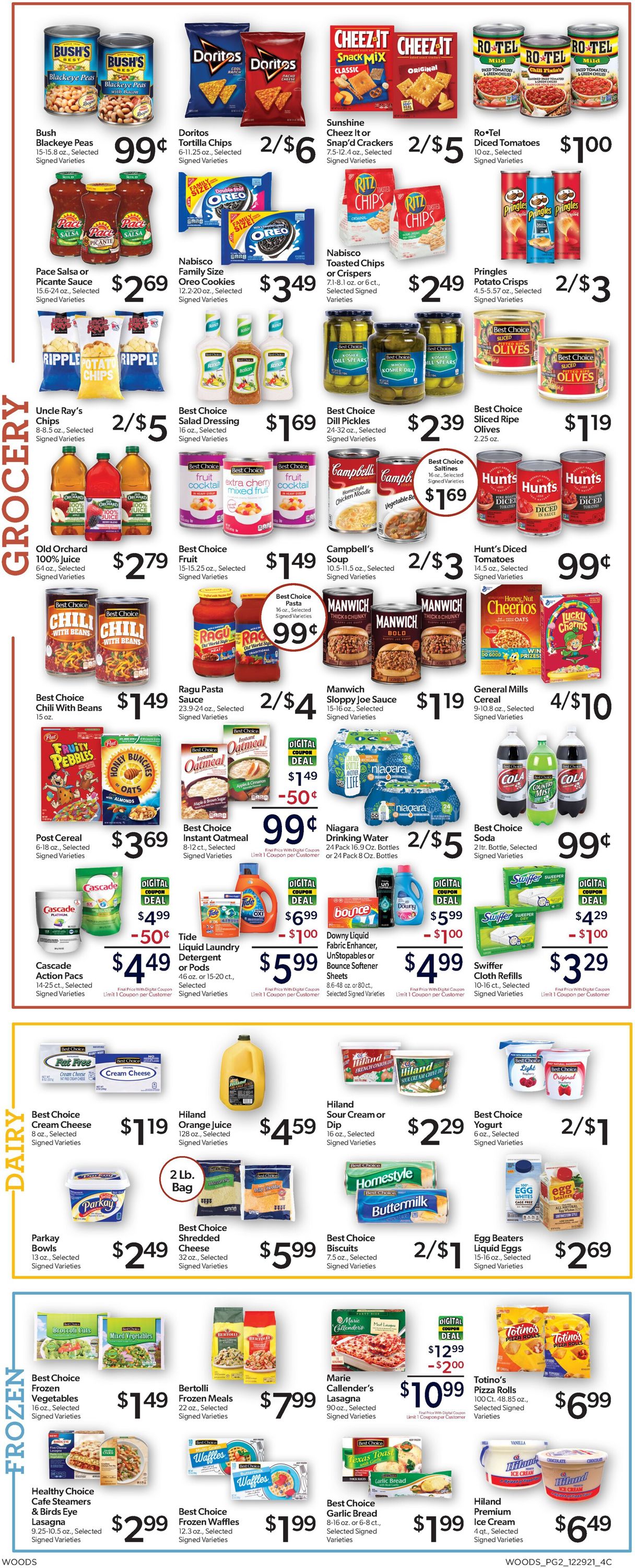 Woods Supermarket Weekly Ad Circular - valid 12/29-01/04/2022 (Page 2)