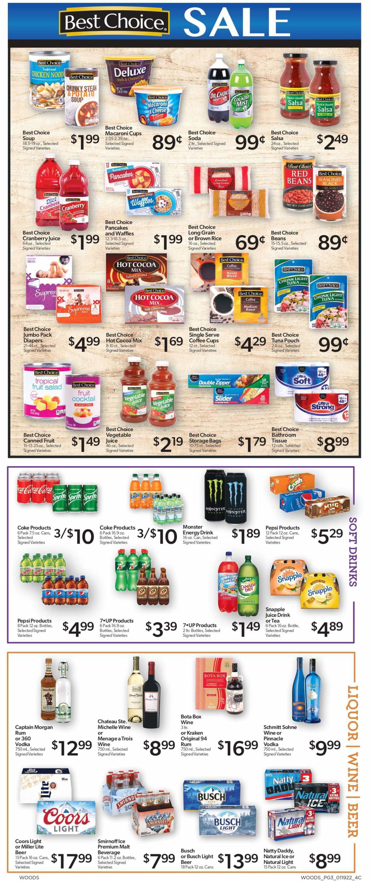 Woods Supermarket Weekly Ad Circular - valid 01/19-01/25/2022 (Page 3)