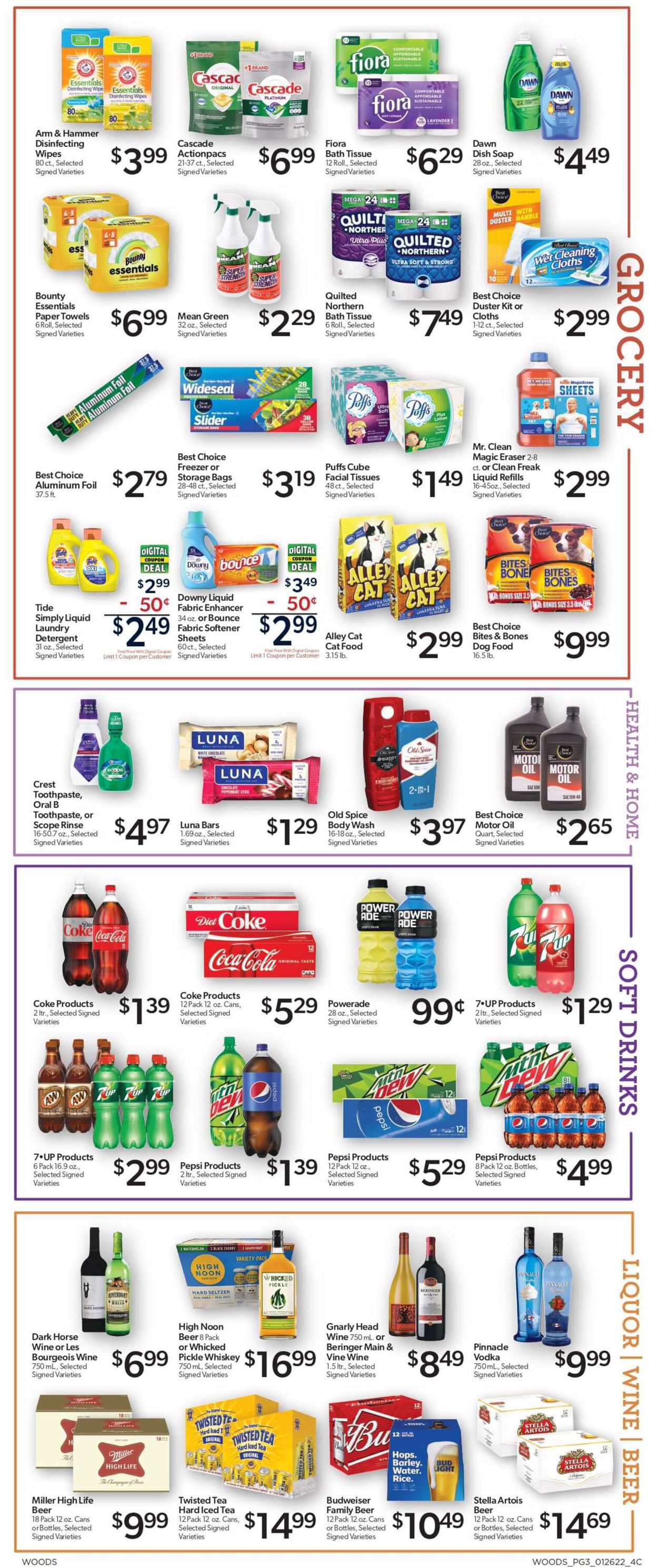 Woods Supermarket Weekly Ad Circular - valid 01/26-02/01/2022 (Page 3)