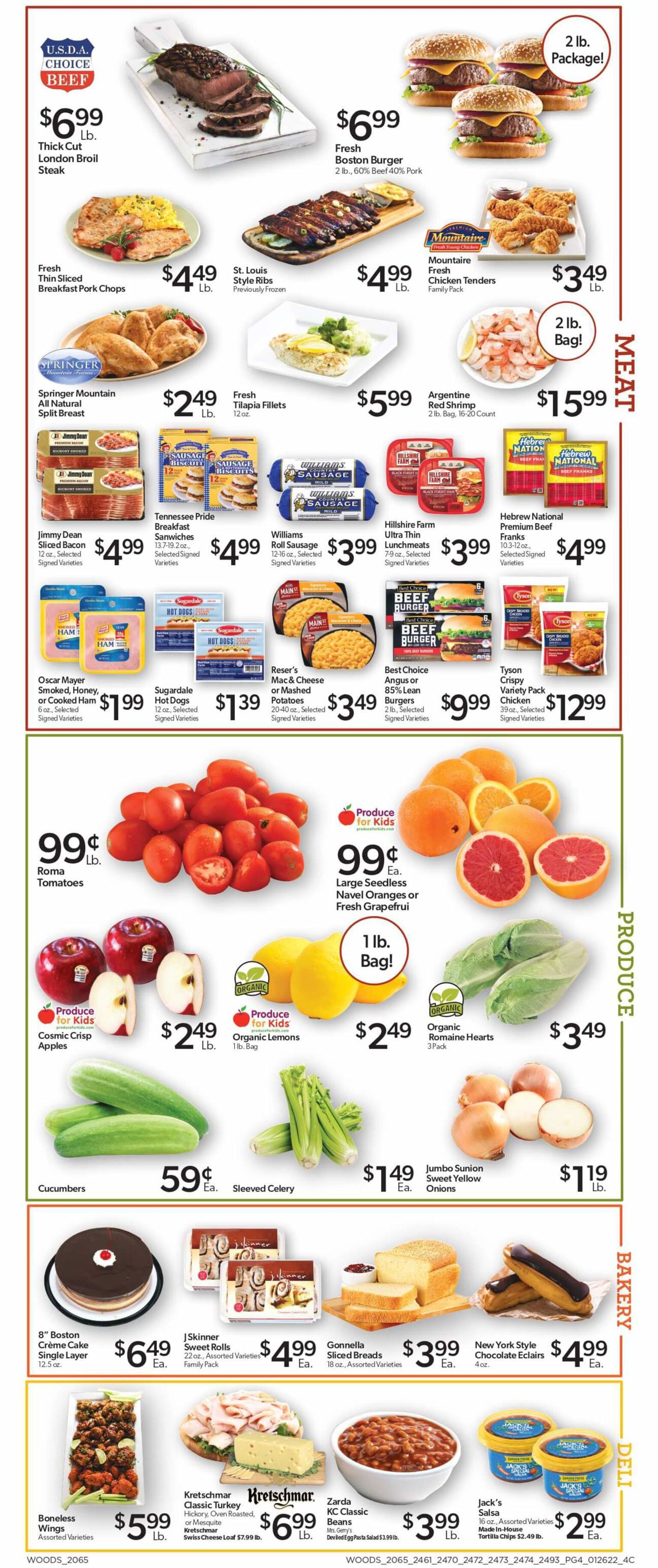Woods Supermarket Weekly Ad Circular - valid 01/26-02/01/2022 (Page 4)