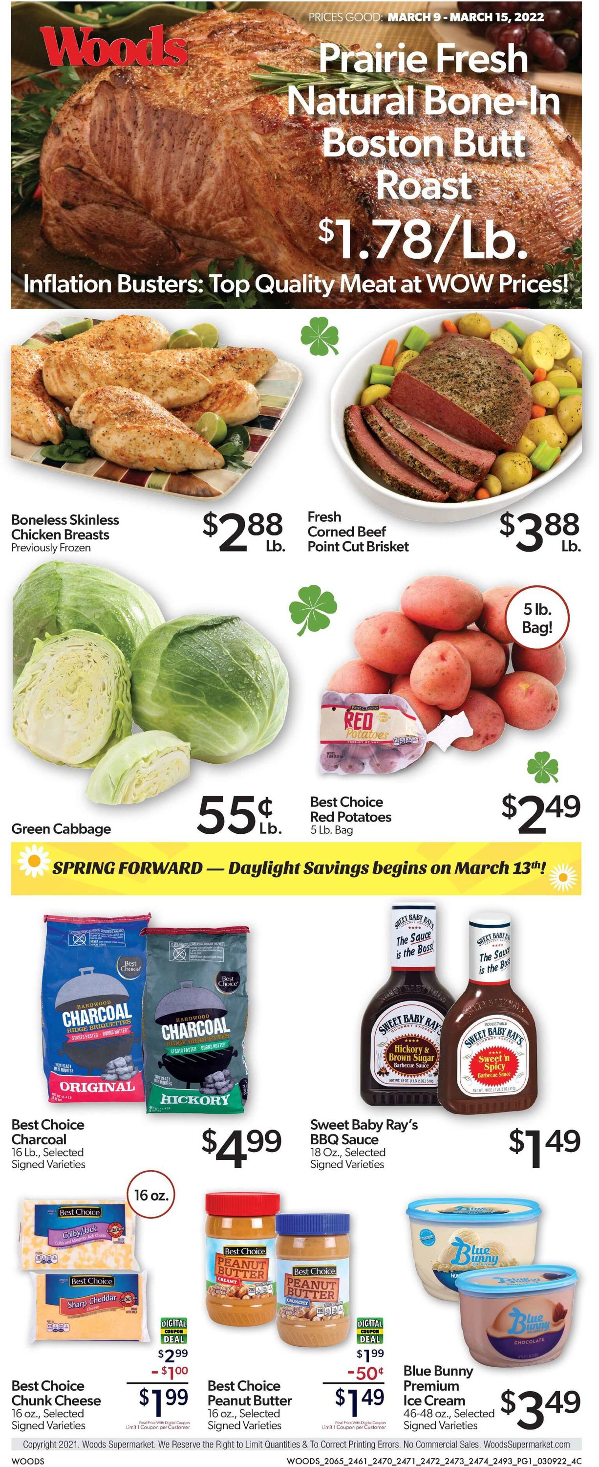 Woods Supermarket Weekly Ad Circular - valid 03/09-03/15/2022
