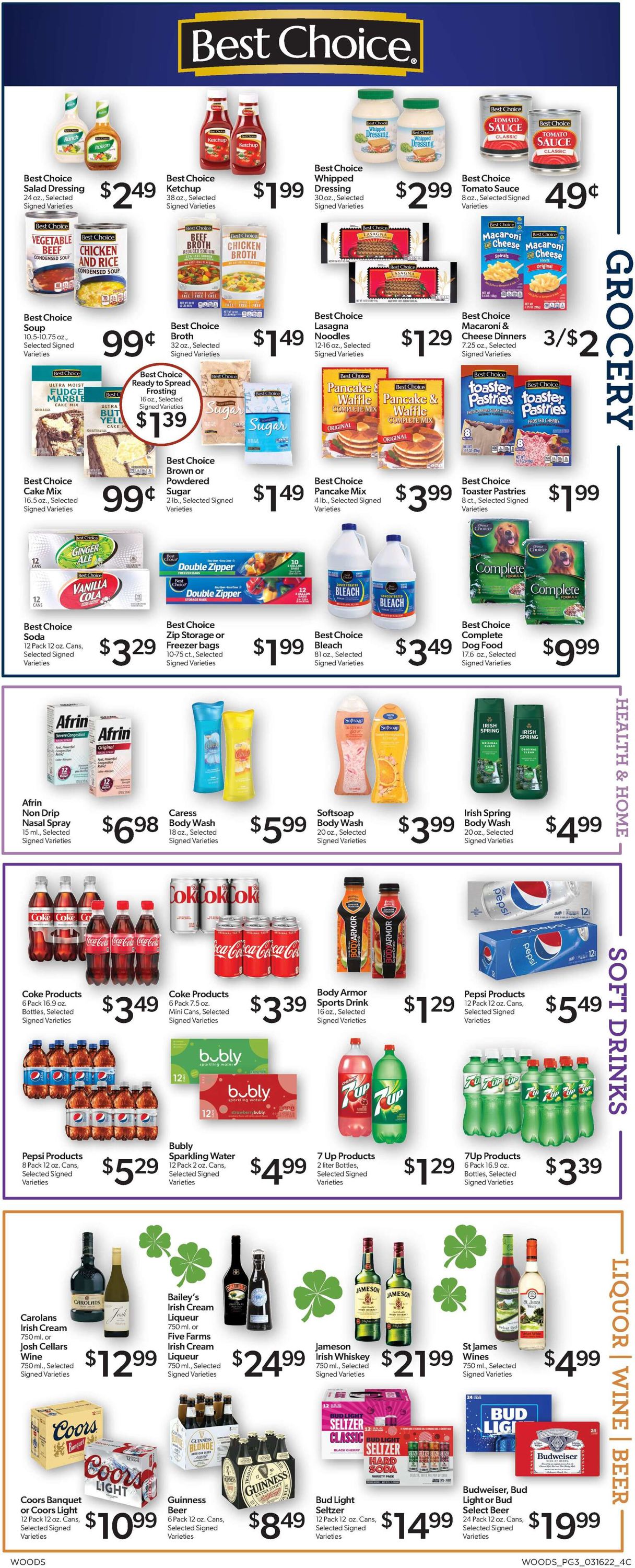 Woods Supermarket Weekly Ad Circular - valid 03/16-03/22/2022 (Page 3)