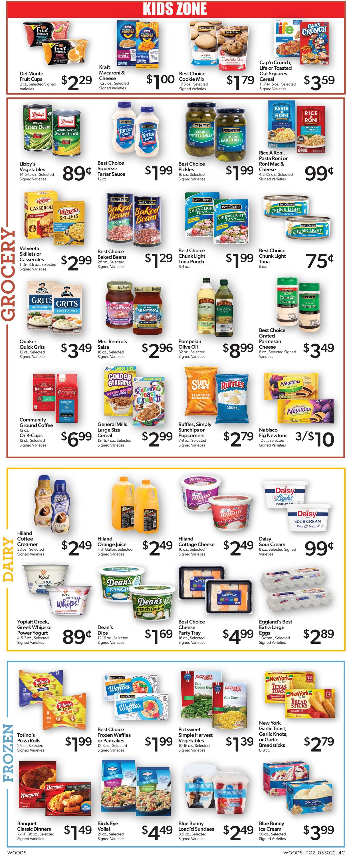 Woods Supermarket Weekly Ad Circular - valid 03/30-04/05/2022 (Page 2)