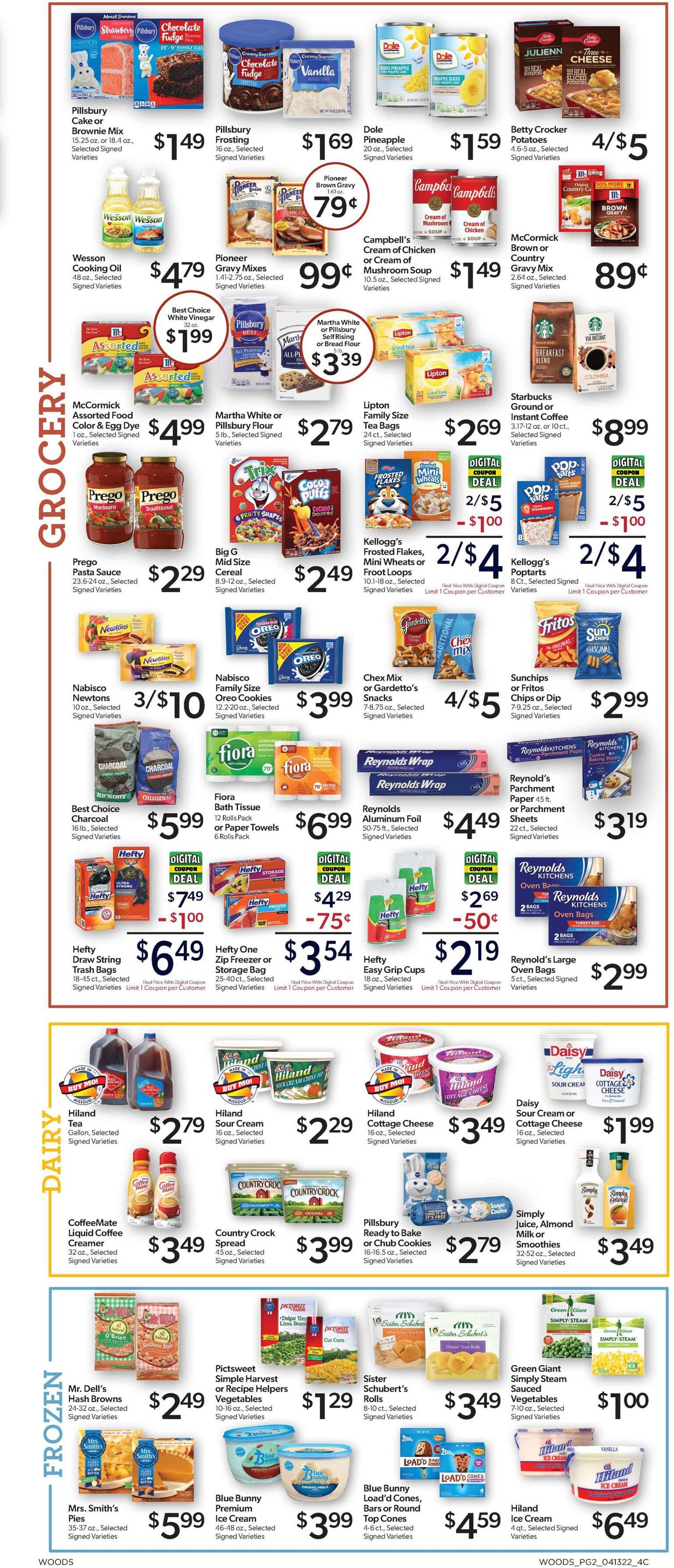 Woods Supermarket EASTER 2022 Weekly Ad Circular - valid 04/13-04/19/2022 (Page 2)