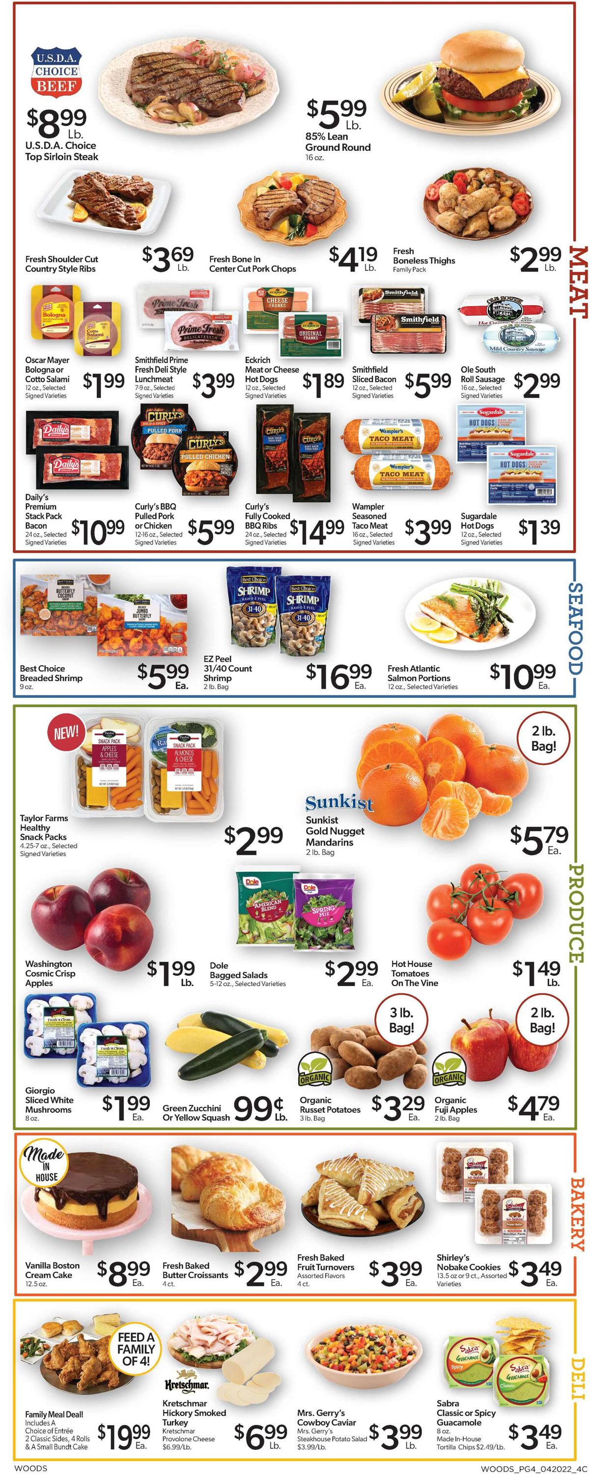 Woods Supermarket Weekly Ad Circular - valid 04/20-04/26/2022 (Page 4)