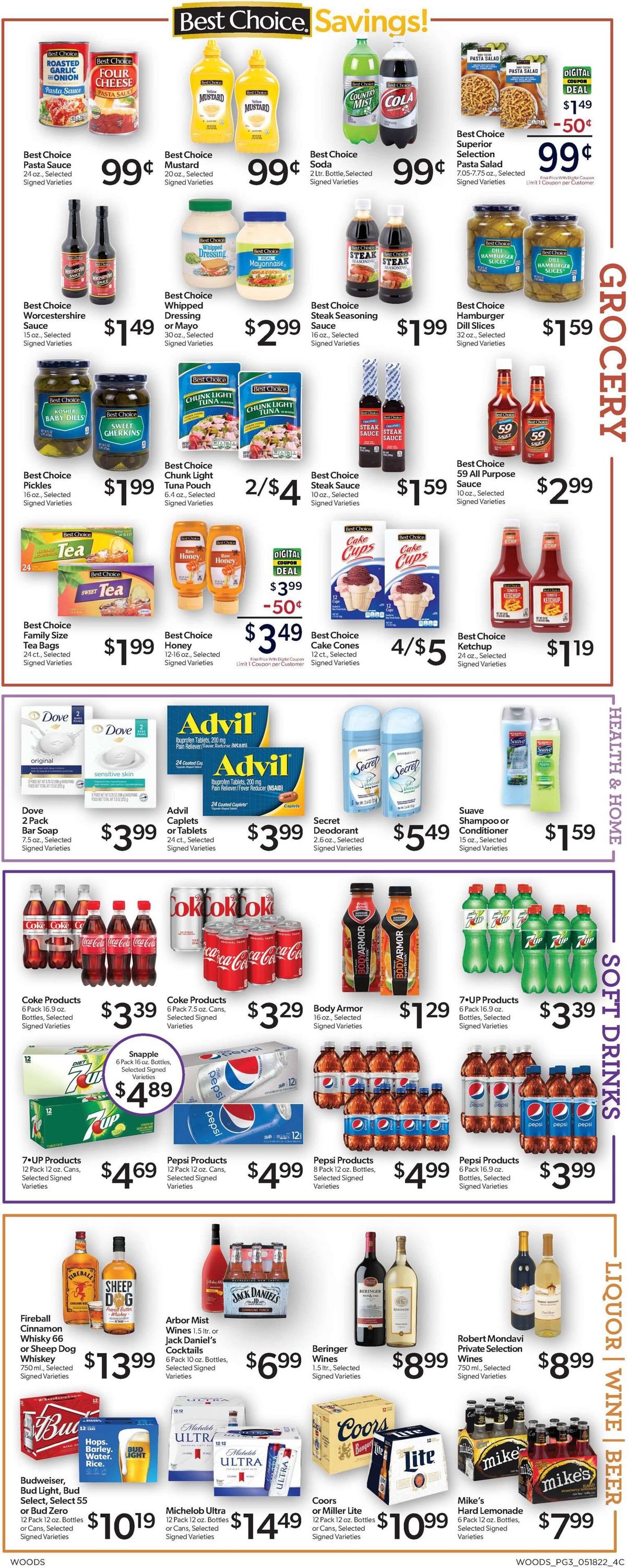 Woods Supermarket Weekly Ad Circular - valid 05/18-05/24/2022 (Page 3)