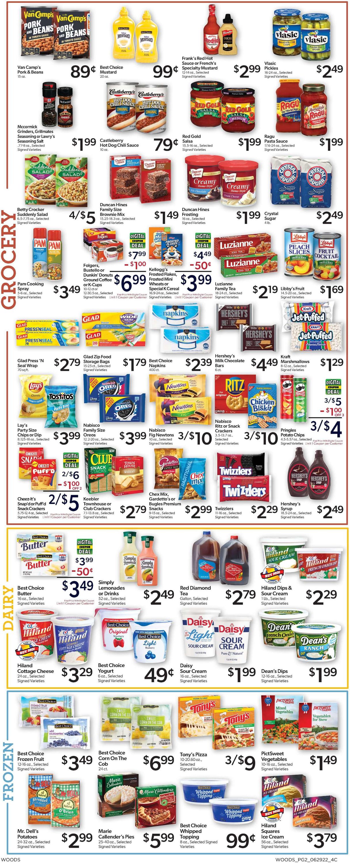 Woods Supermarket Weekly Ad Circular - valid 06/29-07/05/2022 (Page 2)