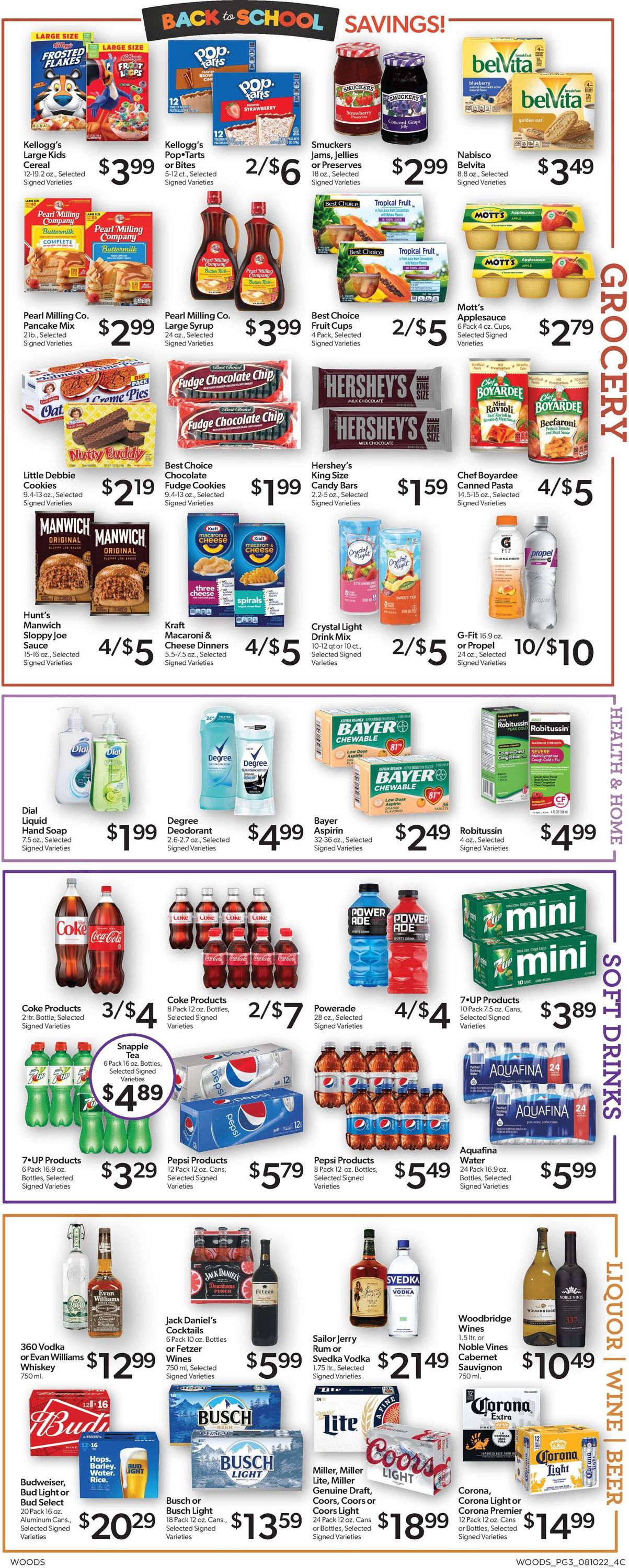 Woods Supermarket Weekly Ad Circular - valid 08/10-08/16/2022 (Page 3)