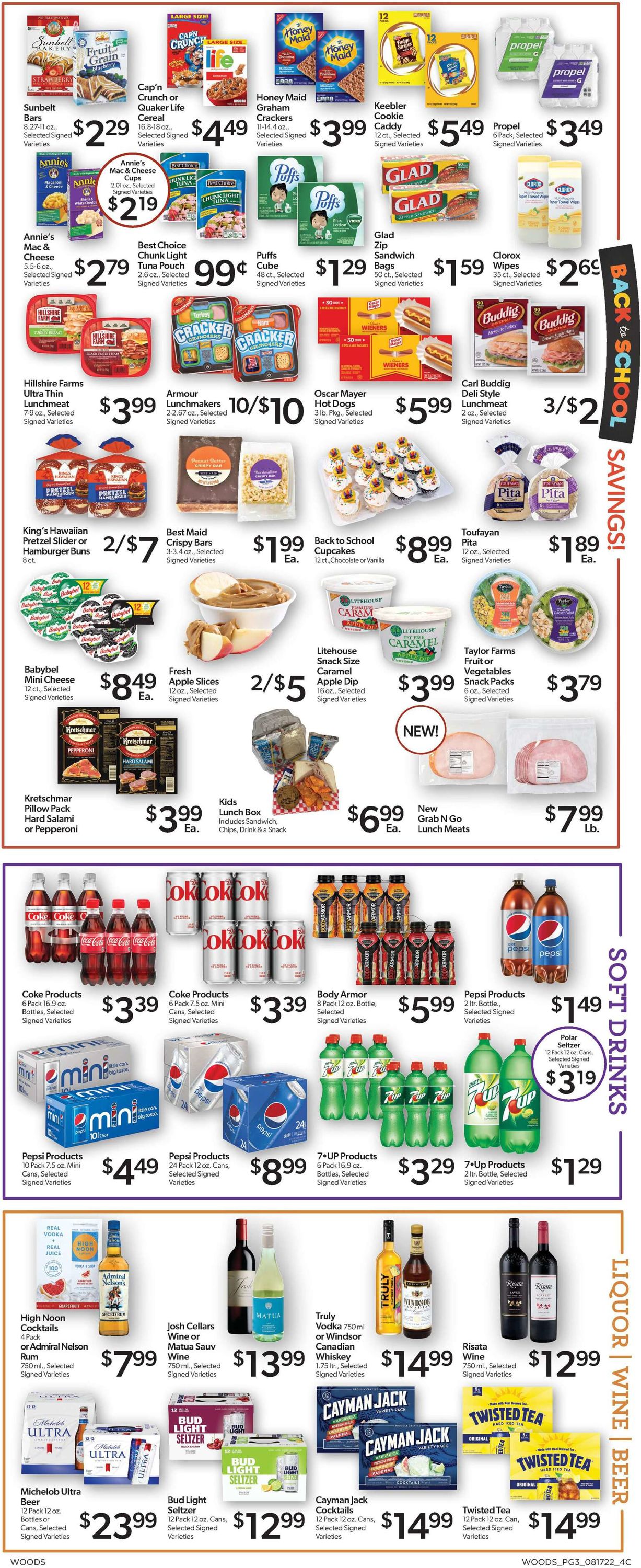 Woods Supermarket Weekly Ad Circular - valid 08/17-08/23/2022 (Page 3)