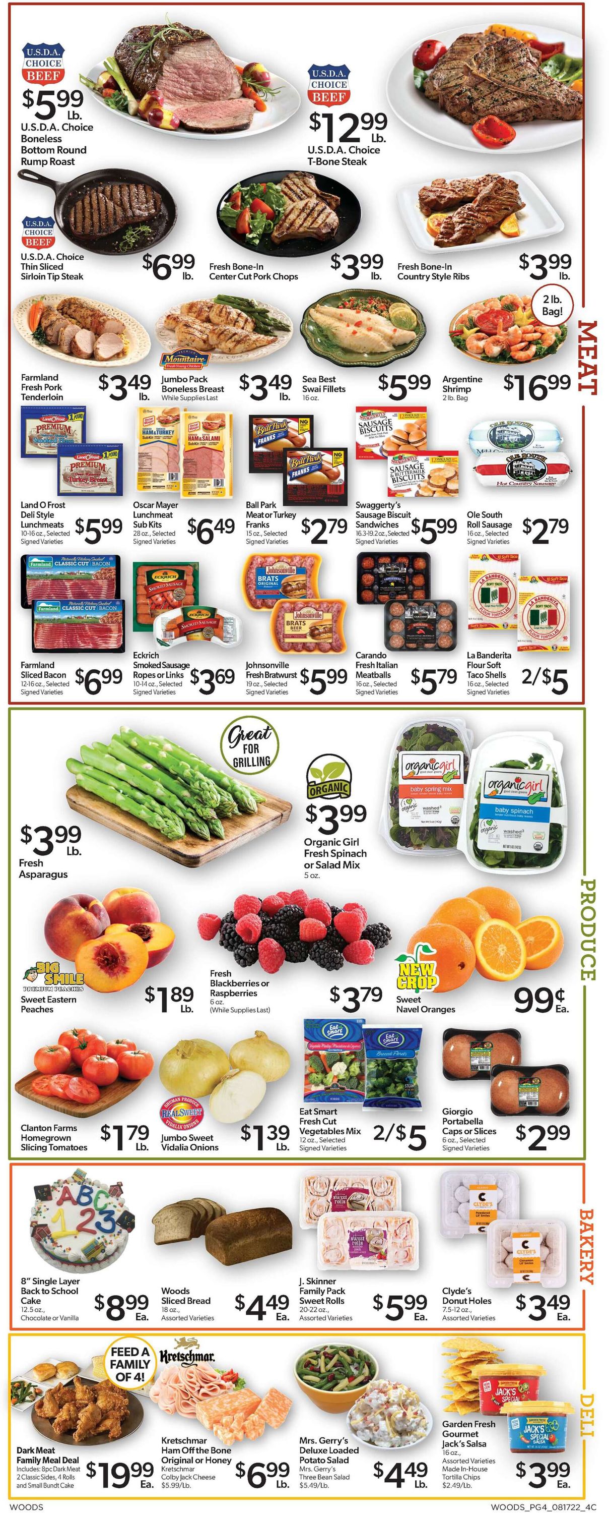 Woods Supermarket Weekly Ad Circular - valid 08/17-08/23/2022 (Page 4)