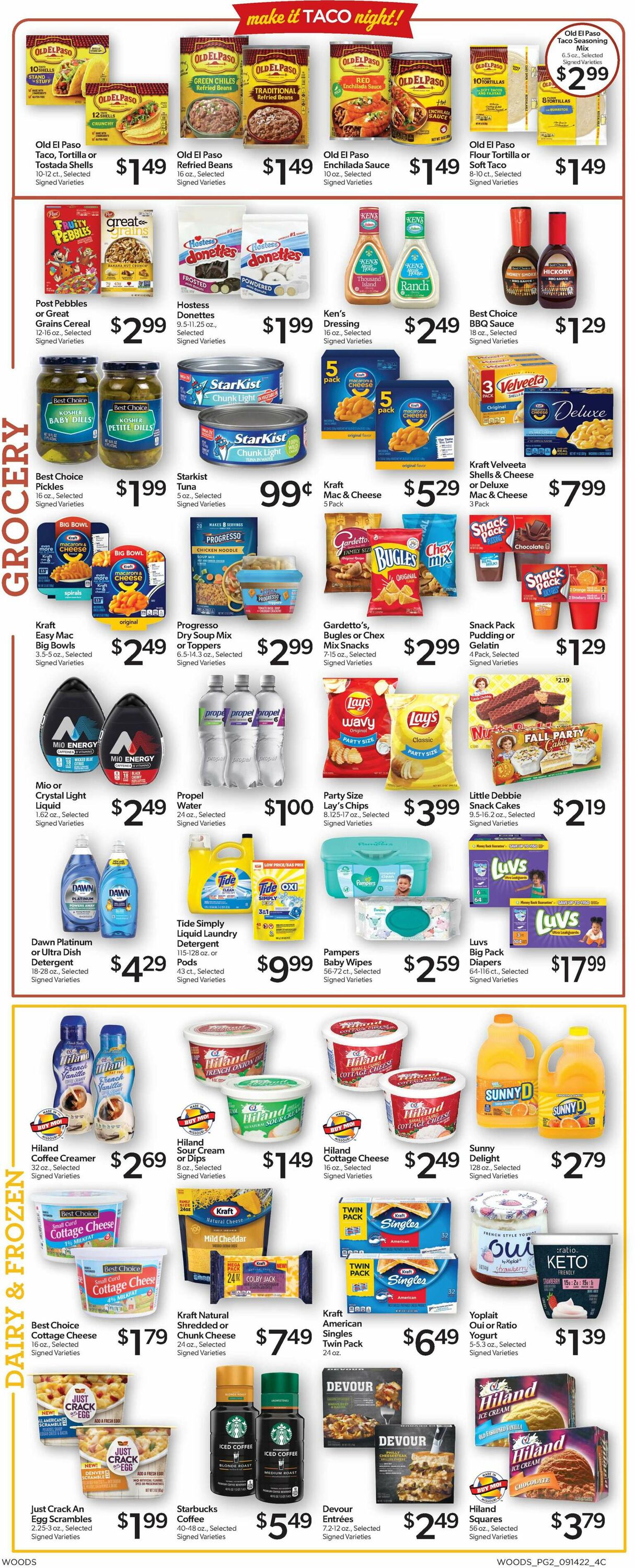 Woods Supermarket Weekly Ad Circular - valid 09/14-09/20/2022 (Page 2)