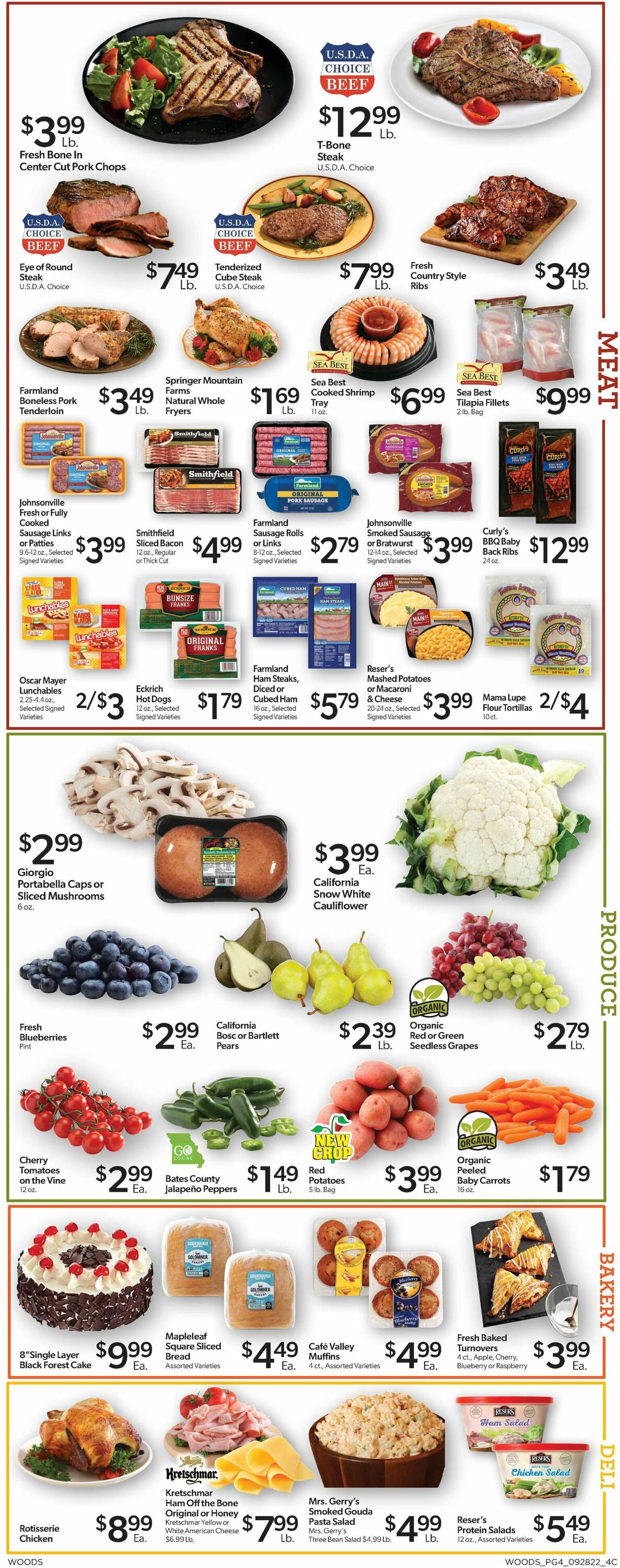 Woods Supermarket Weekly Ad Circular - valid 09/28-10/04/2022 (Page 4)