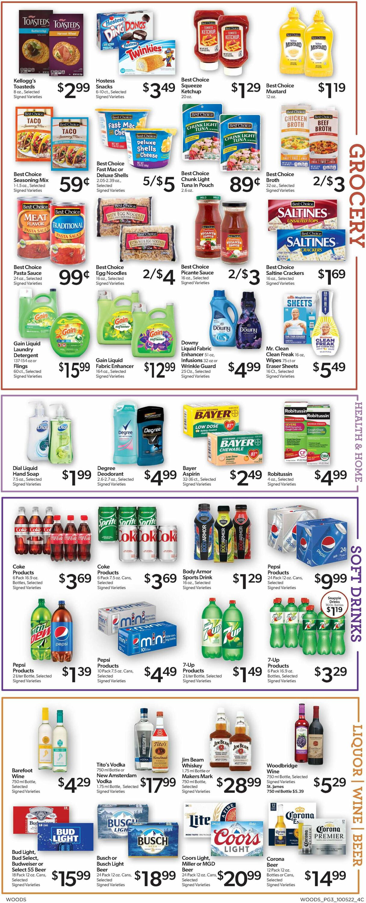 Woods Supermarket Weekly Ad Circular - valid 10/05-10/11/2022 (Page 3)