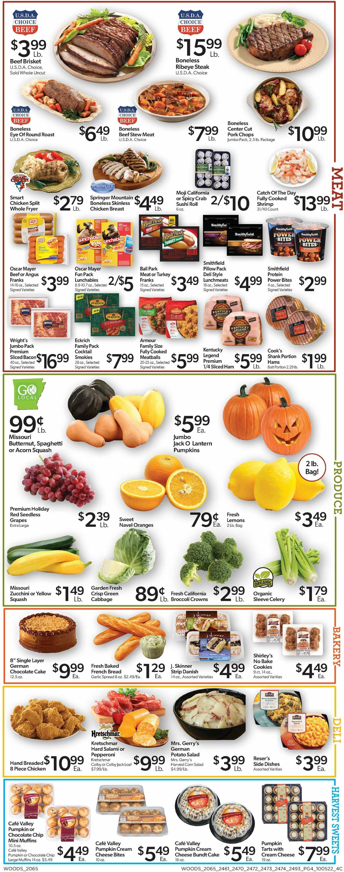 Woods Supermarket Weekly Ad Circular - valid 10/05-10/11/2022 (Page 4)