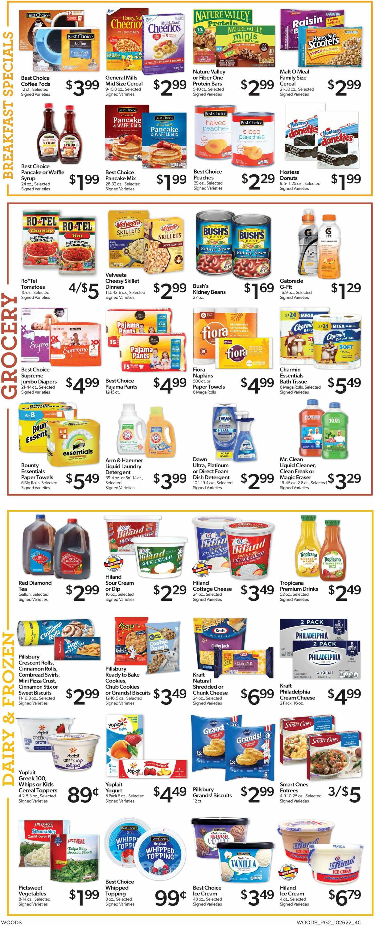 Woods Supermarket Weekly Ad Circular - valid 10/26-11/01/2022 (Page 2)