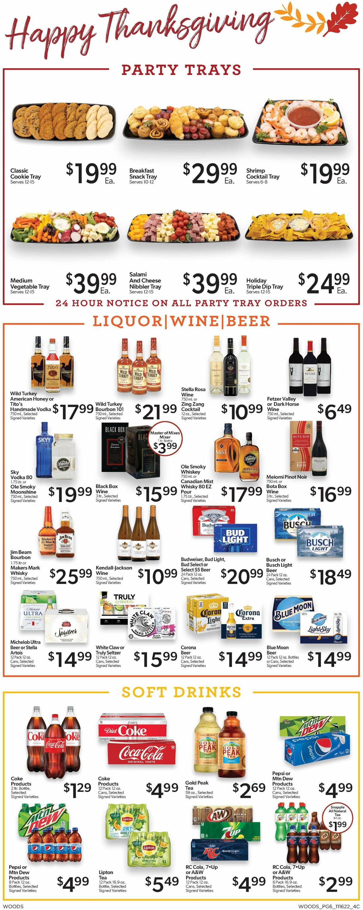 Woods Supermarket Weekly Ad Circular - valid 11/16-11/29/2022 (Page 6)