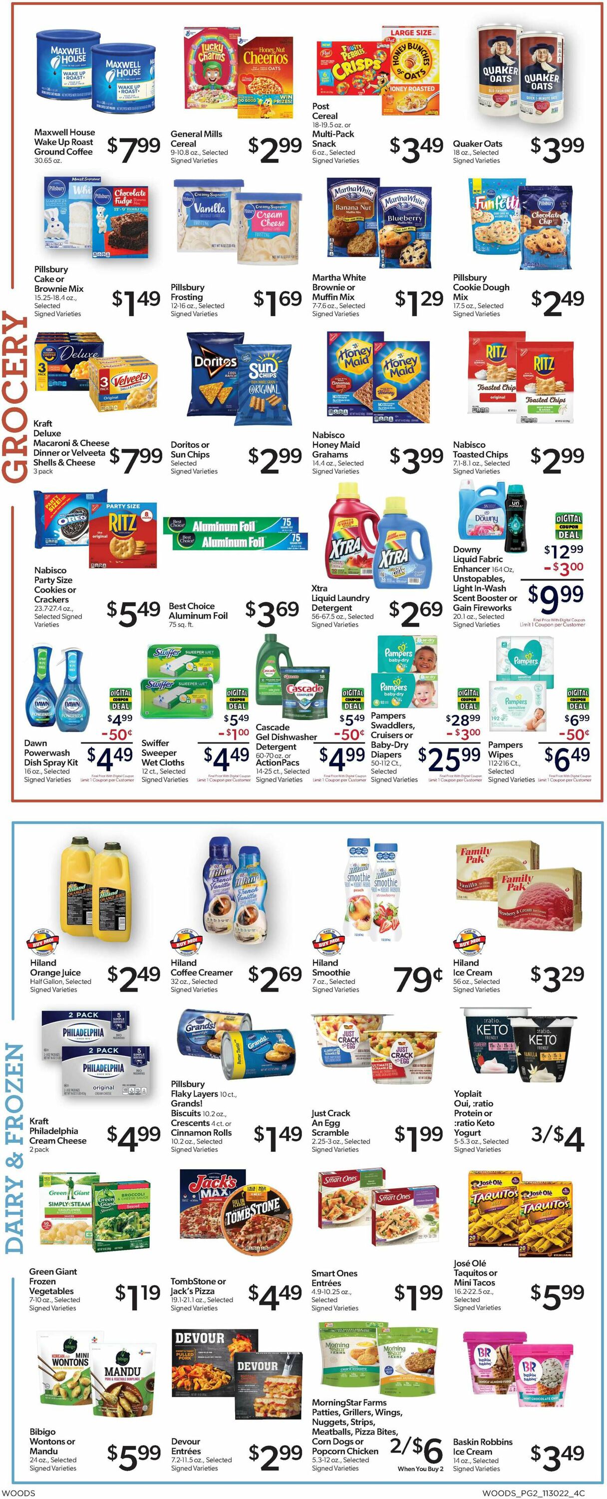 Woods Supermarket Weekly Ad Circular - valid 11/30-12/06/2022 (Page 2)