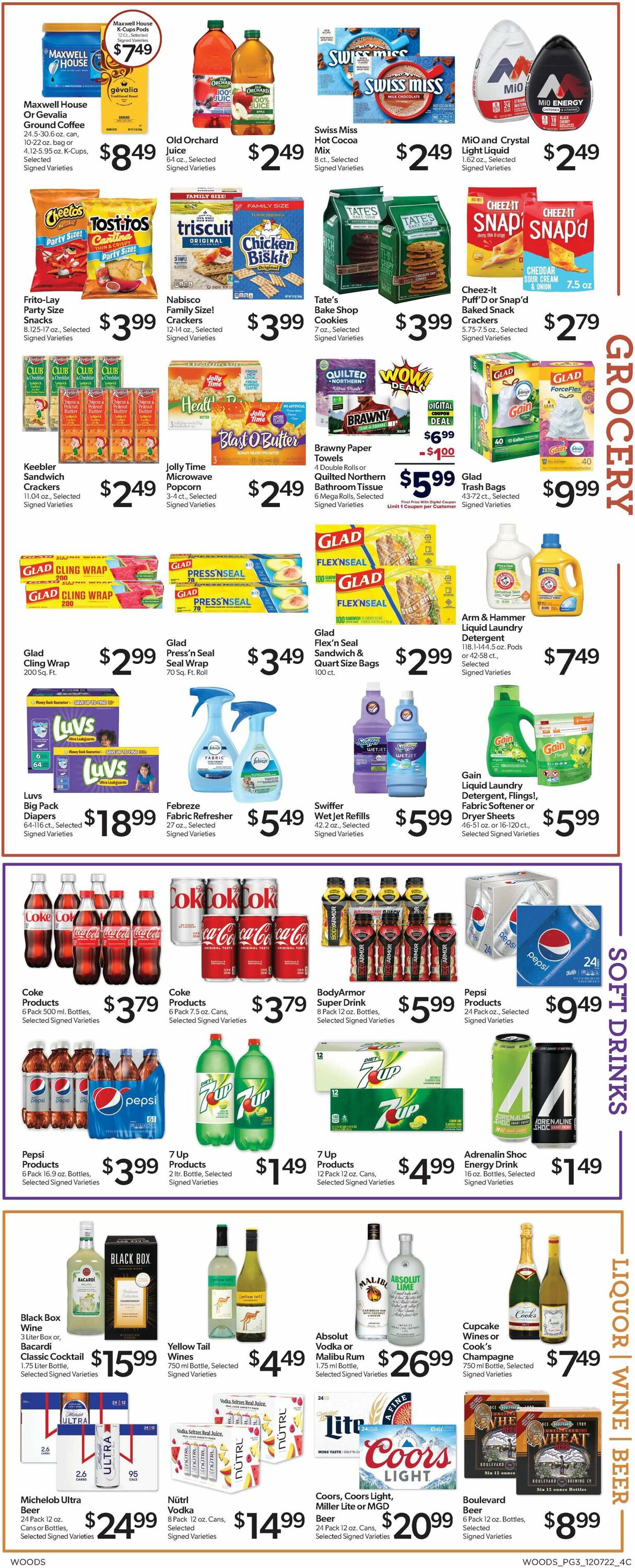 Woods Supermarket Weekly Ad Circular - valid 12/07-12/13/2022 (Page 3)