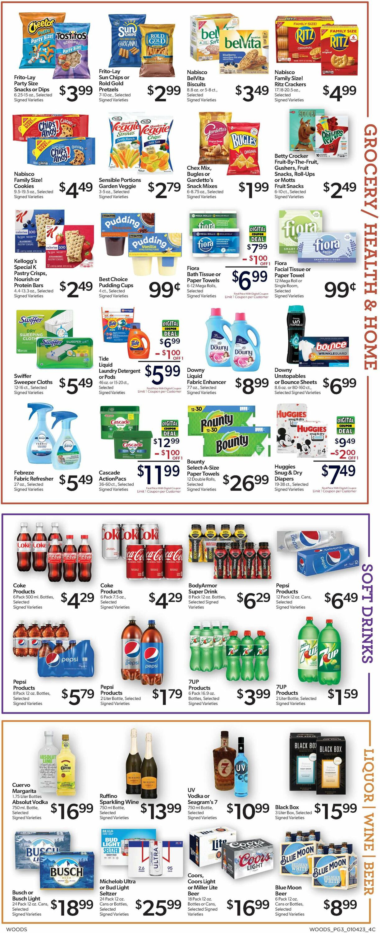 Woods Supermarket Weekly Ad Circular - valid 01/04-01/10/2023 (Page 3)