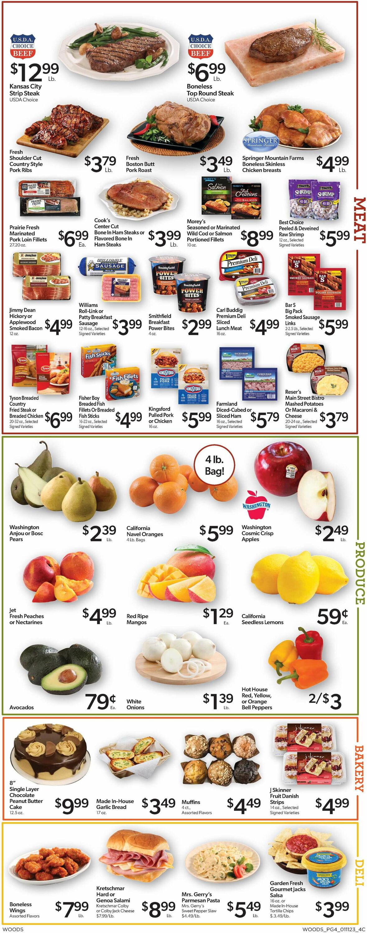 Woods Supermarket Weekly Ad Circular - valid 01/11-01/17/2023 (Page 4)