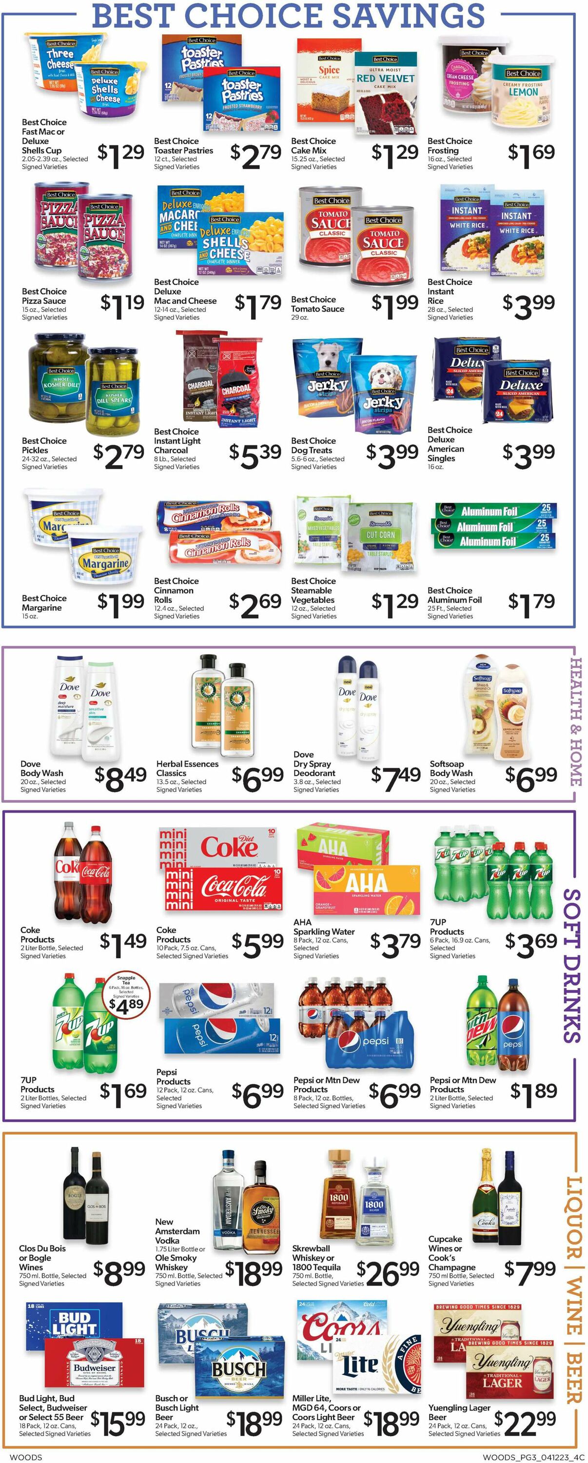 Woods Supermarket Weekly Ad Circular - valid 04/12-04/18/2023 (Page 3)