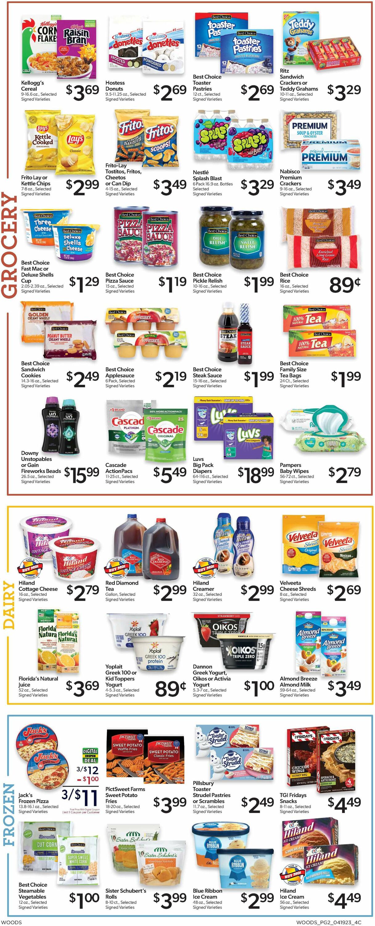Woods Supermarket Weekly Ad Circular - valid 04/19-04/25/2023 (Page 2)