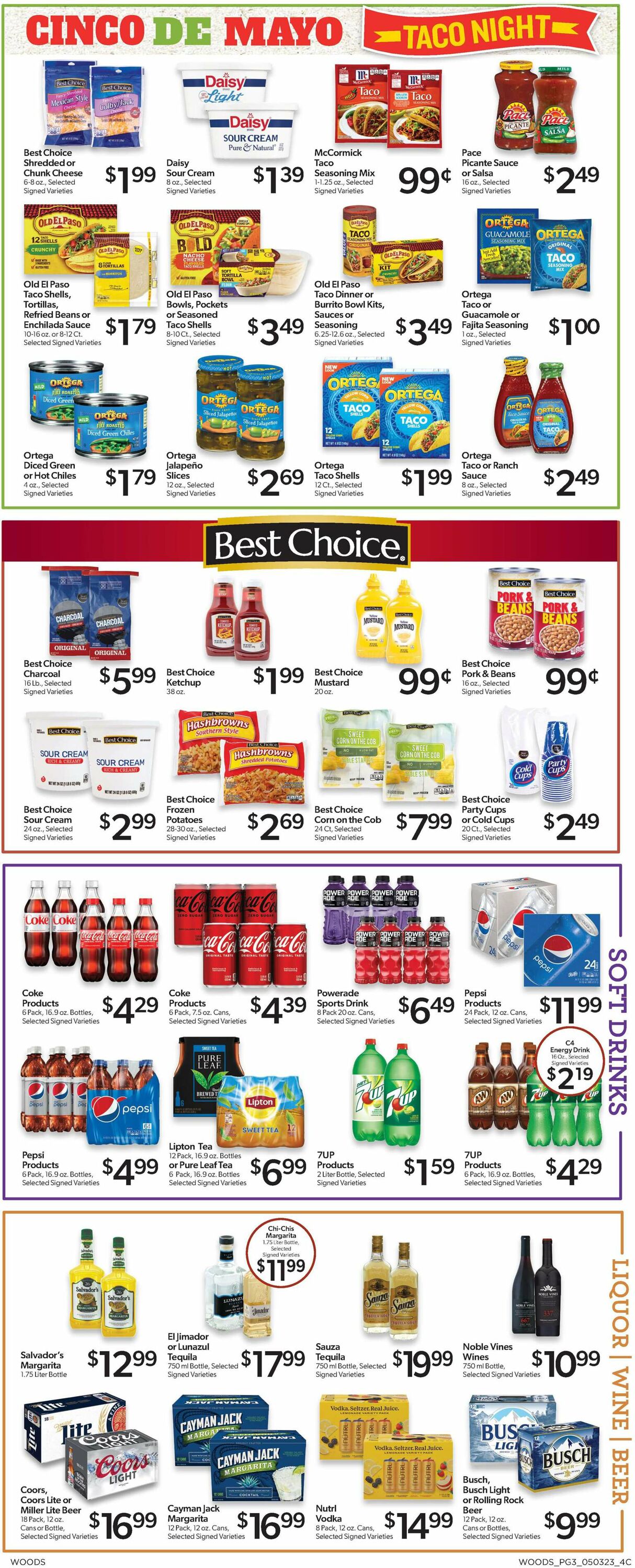 Woods Supermarket Weekly Ad Circular - valid 05/03-05/09/2023 (Page 3)