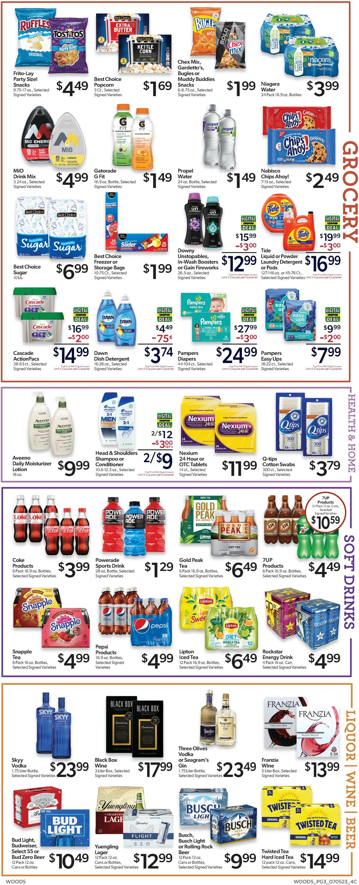 Woods Supermarket Weekly Ad Circular - valid 07/05-07/12/2023 (Page 3)