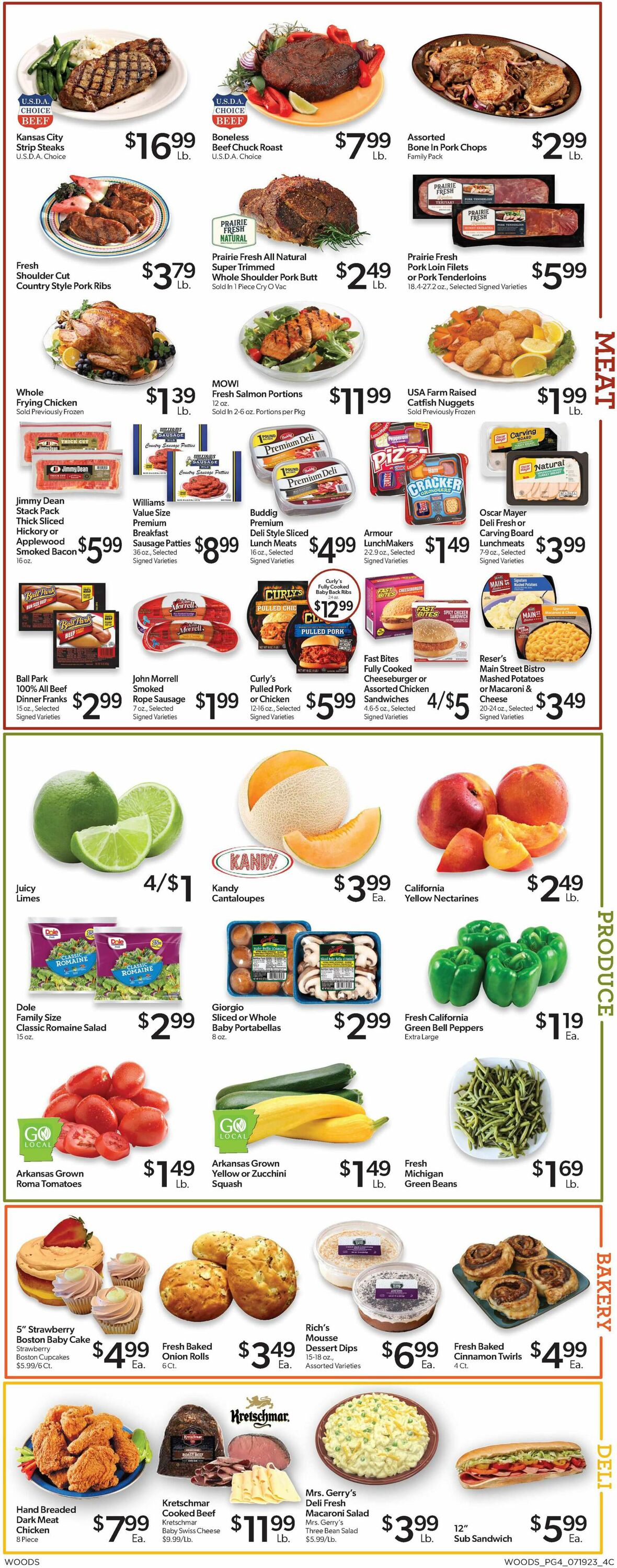Woods Supermarket Weekly Ad Circular - valid 07/19-07/25/2023 (Page 4)