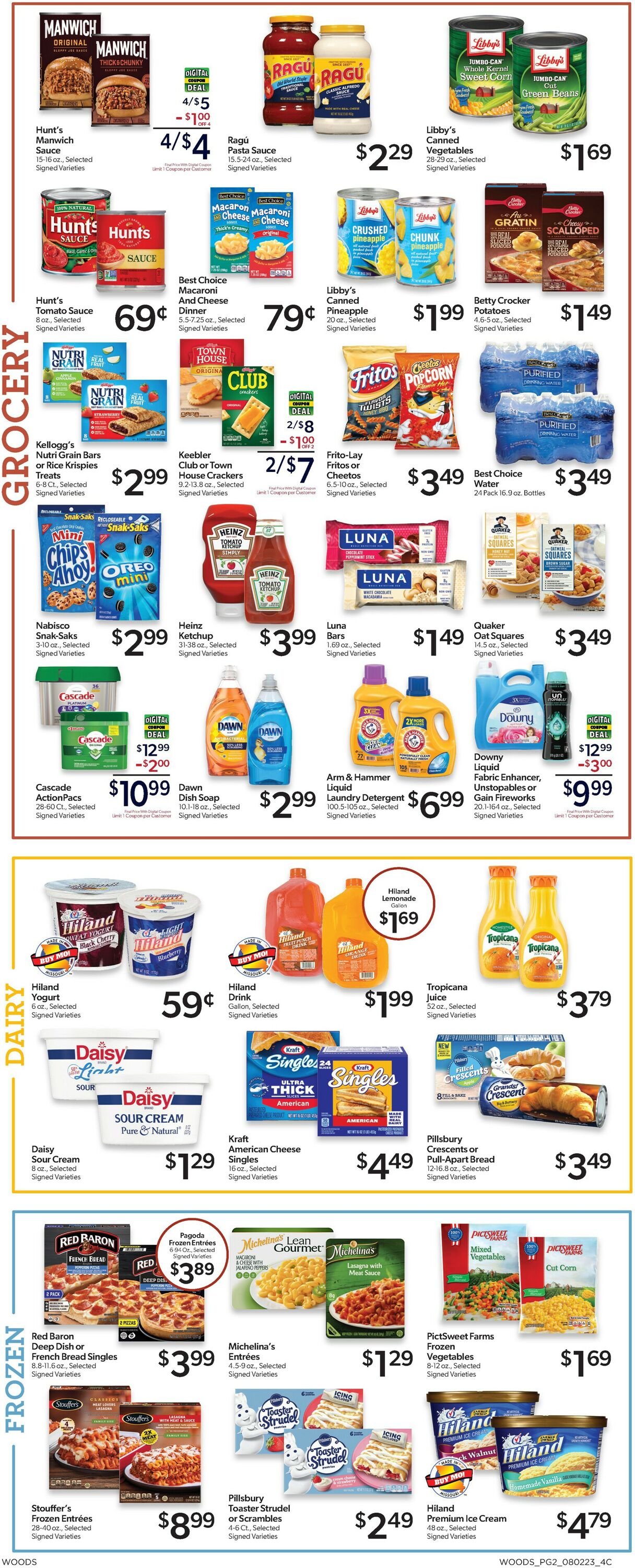 Woods Supermarket Weekly Ad Circular - valid 08/02-08/08/2023 (Page 2)