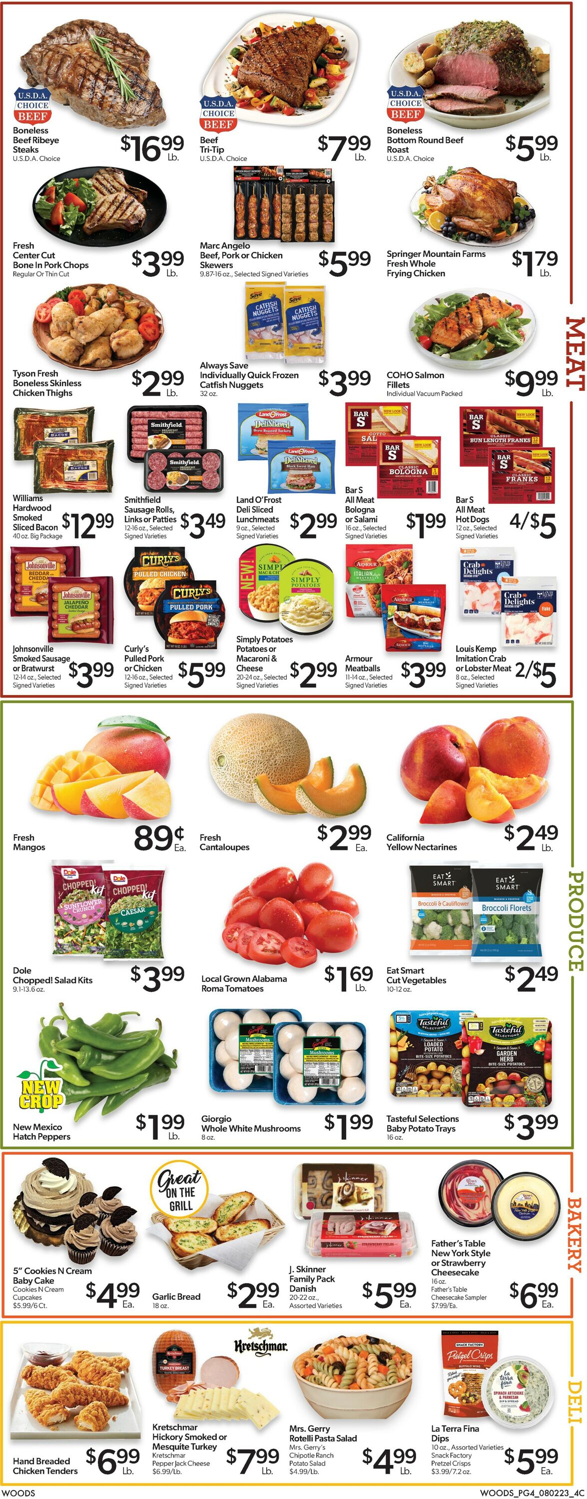 Woods Supermarket Weekly Ad Circular - valid 08/02-08/08/2023 (Page 4)
