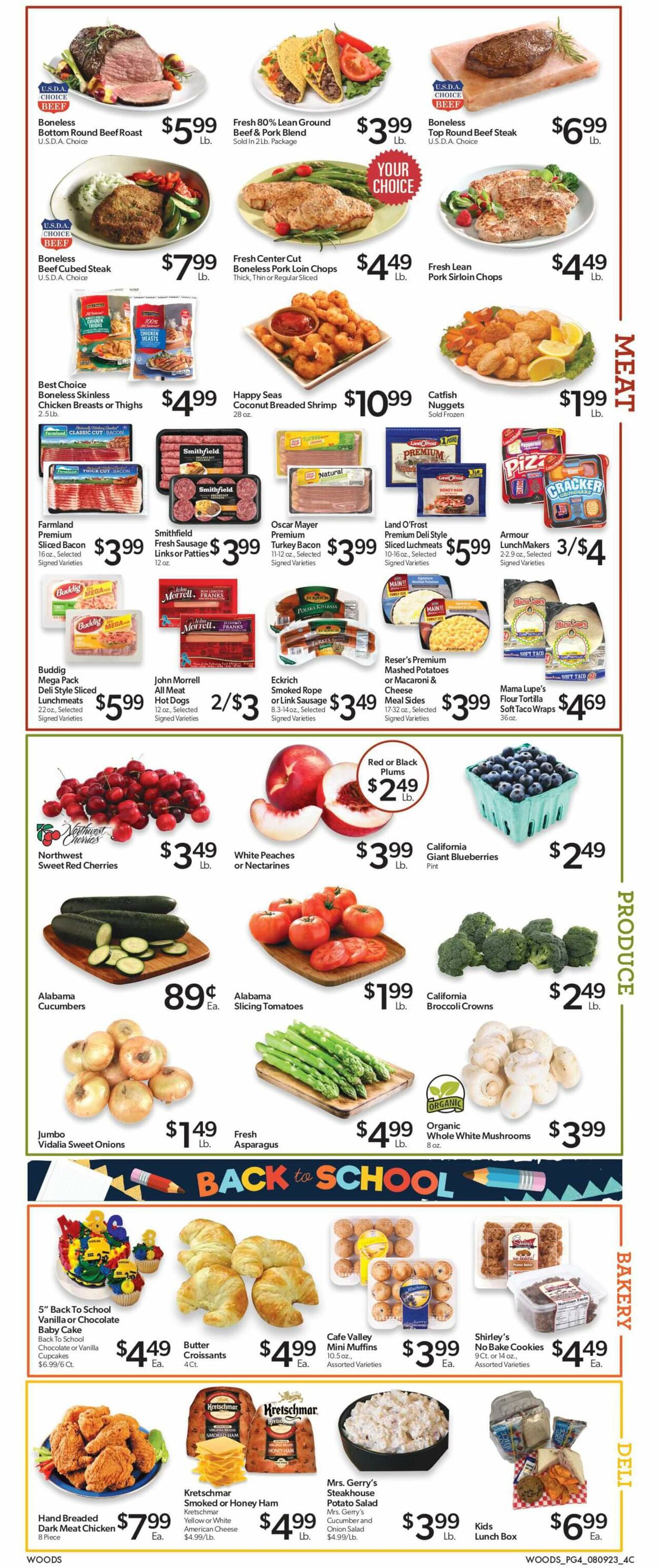 Woods Supermarket Weekly Ad Circular - valid 08/09-08/15/2023 (Page 4)