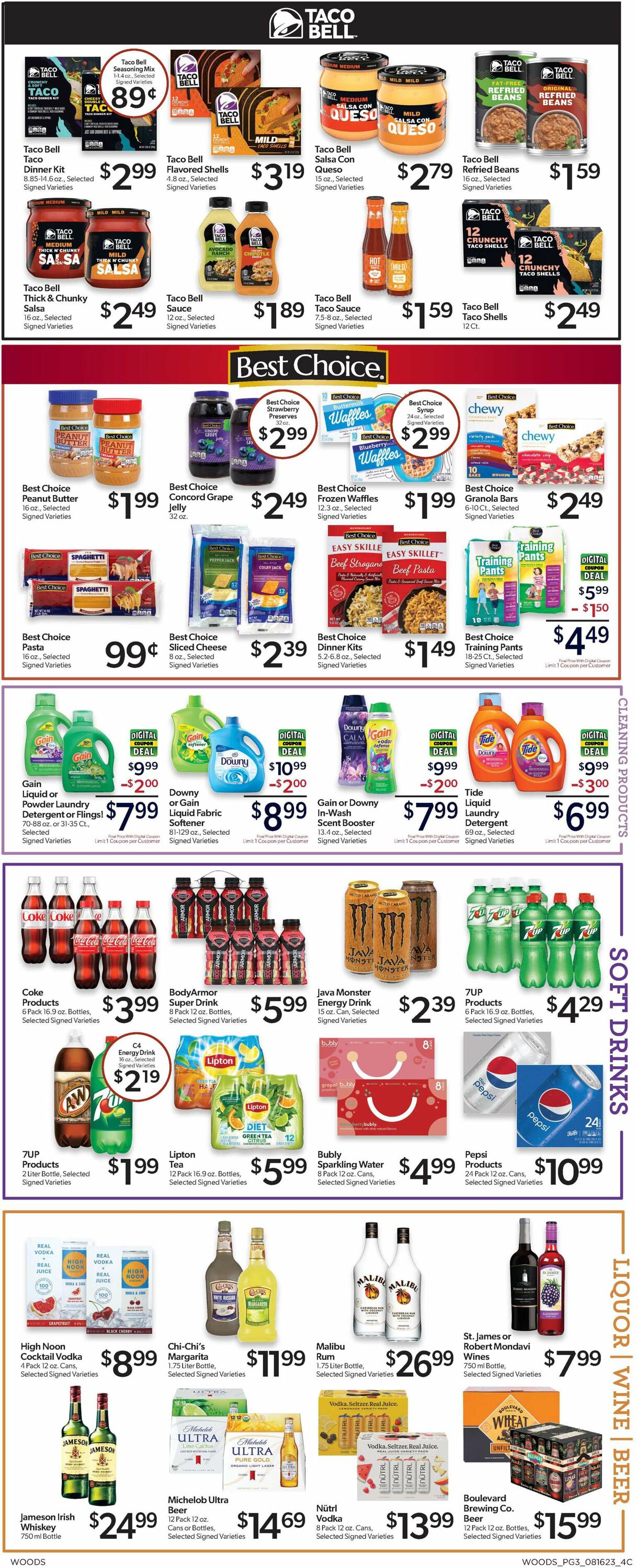 Woods Supermarket Weekly Ad Circular - valid 08/16-08/22/2023 (Page 3)
