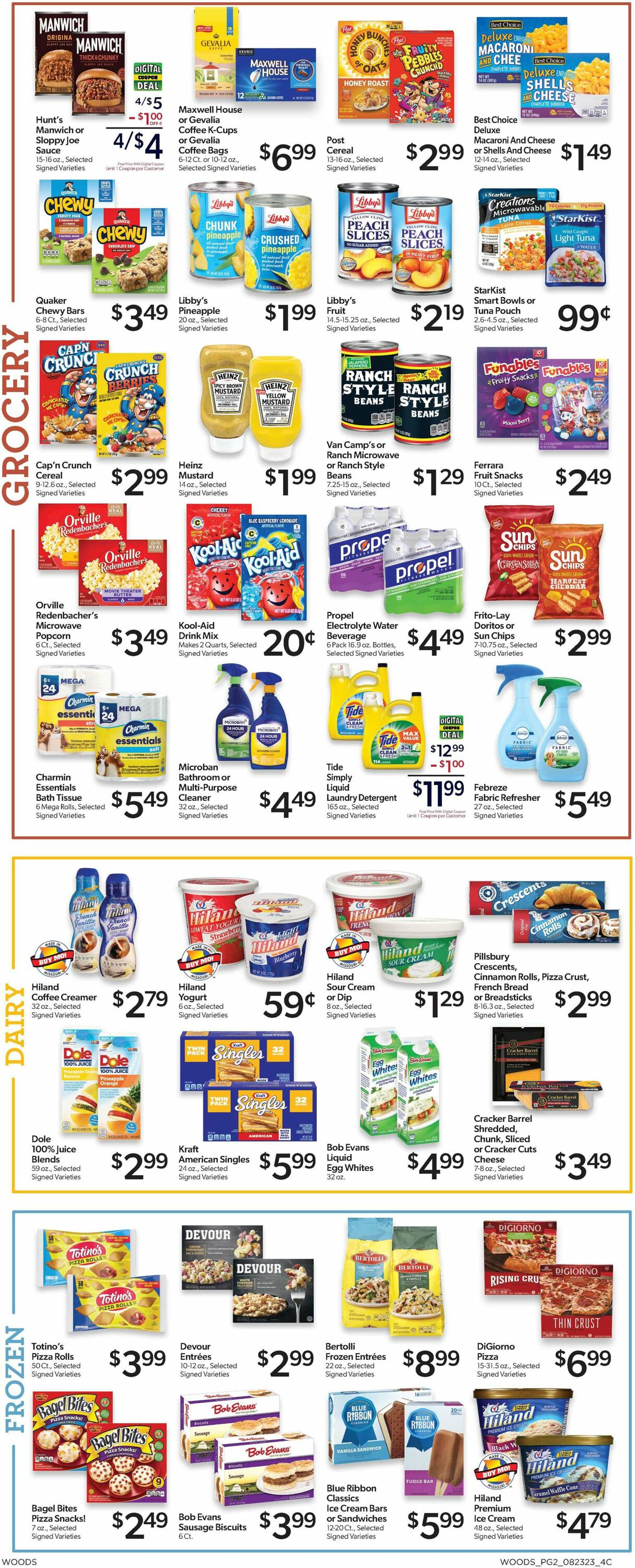 Woods Supermarket Weekly Ad Circular - valid 08/23-08/29/2023 (Page 2)