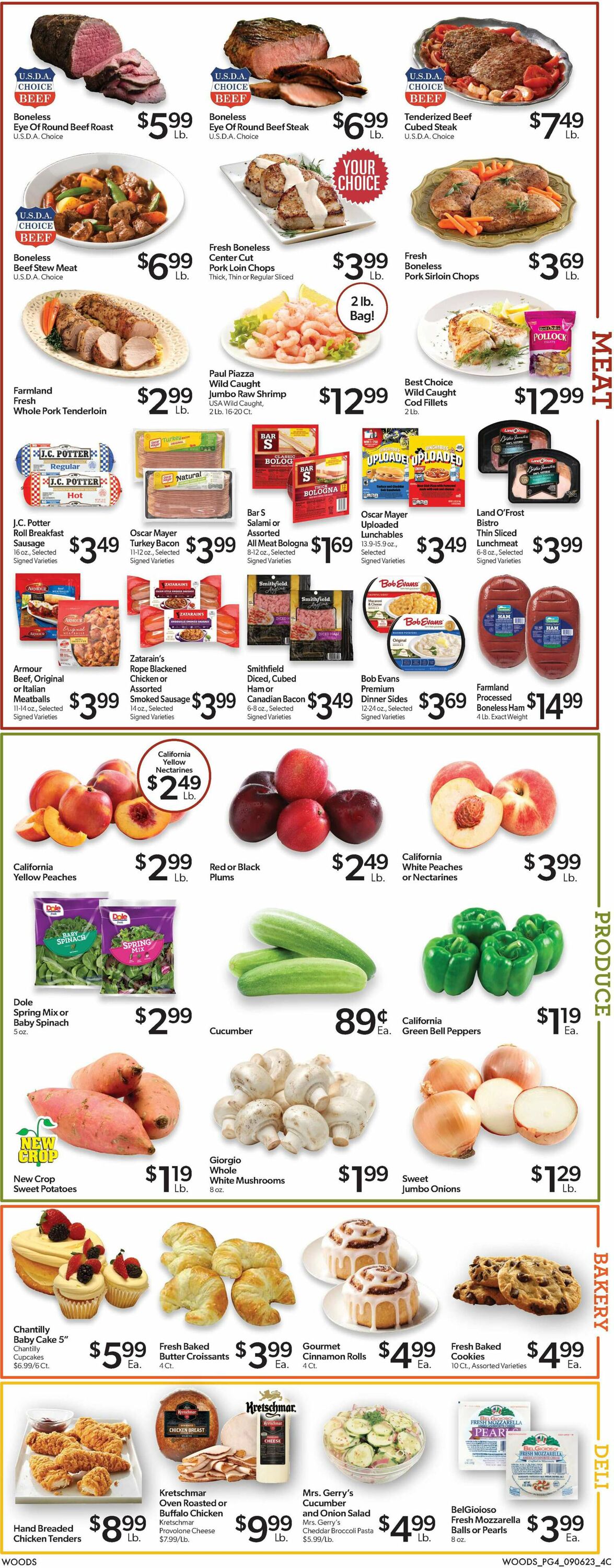 Woods Supermarket Weekly Ad Circular - valid 09/06-09/12/2023 (Page 4)