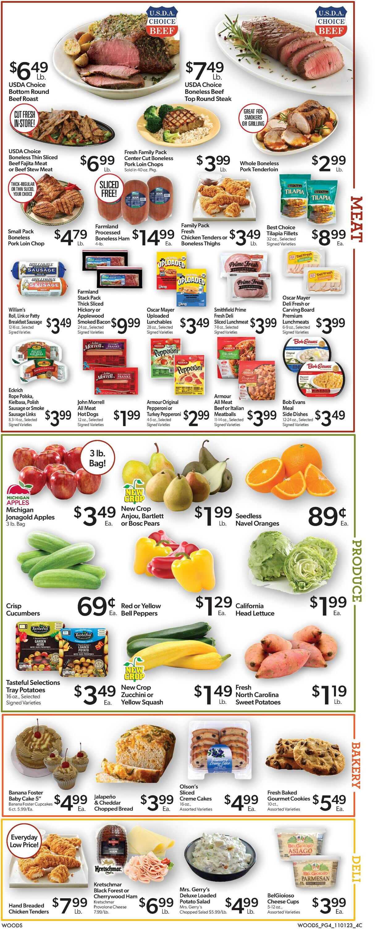 Woods Supermarket Weekly Ad Circular - valid 11/01-11/07/2023 (Page 4)