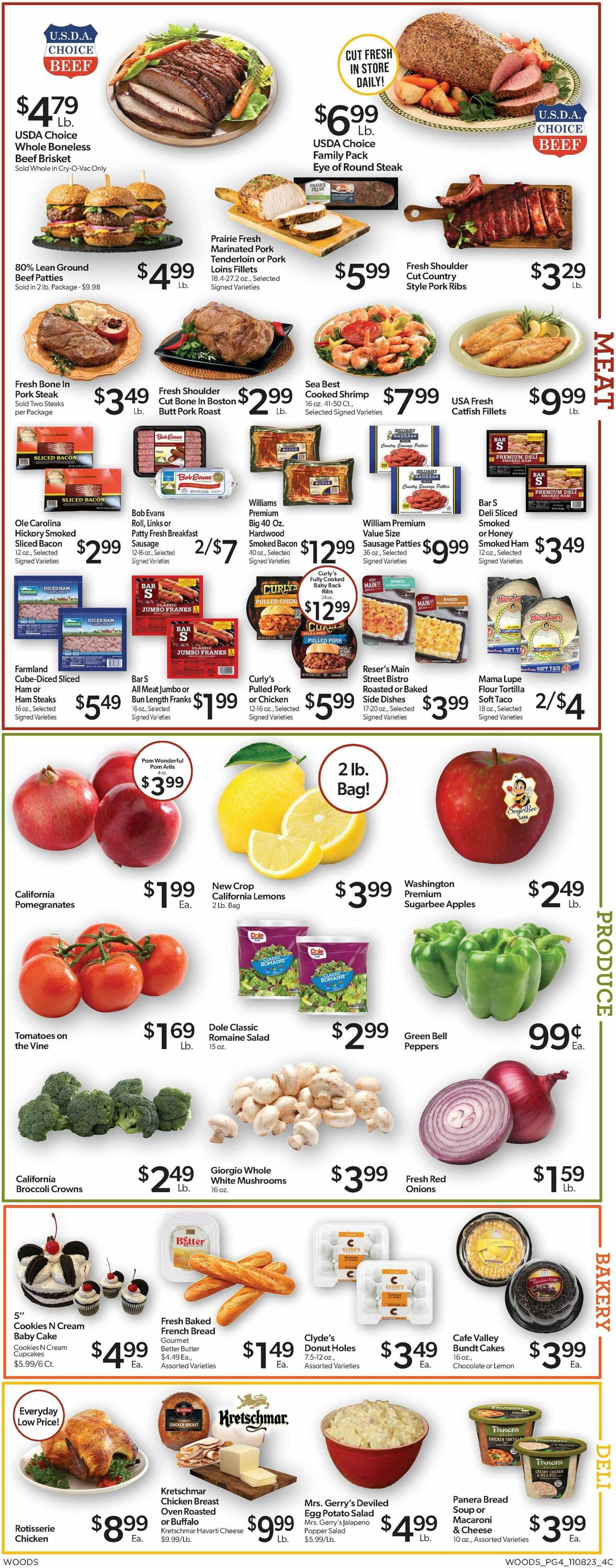 Woods Supermarket Weekly Ad Circular - valid 11/08-11/14/2023 (Page 4)