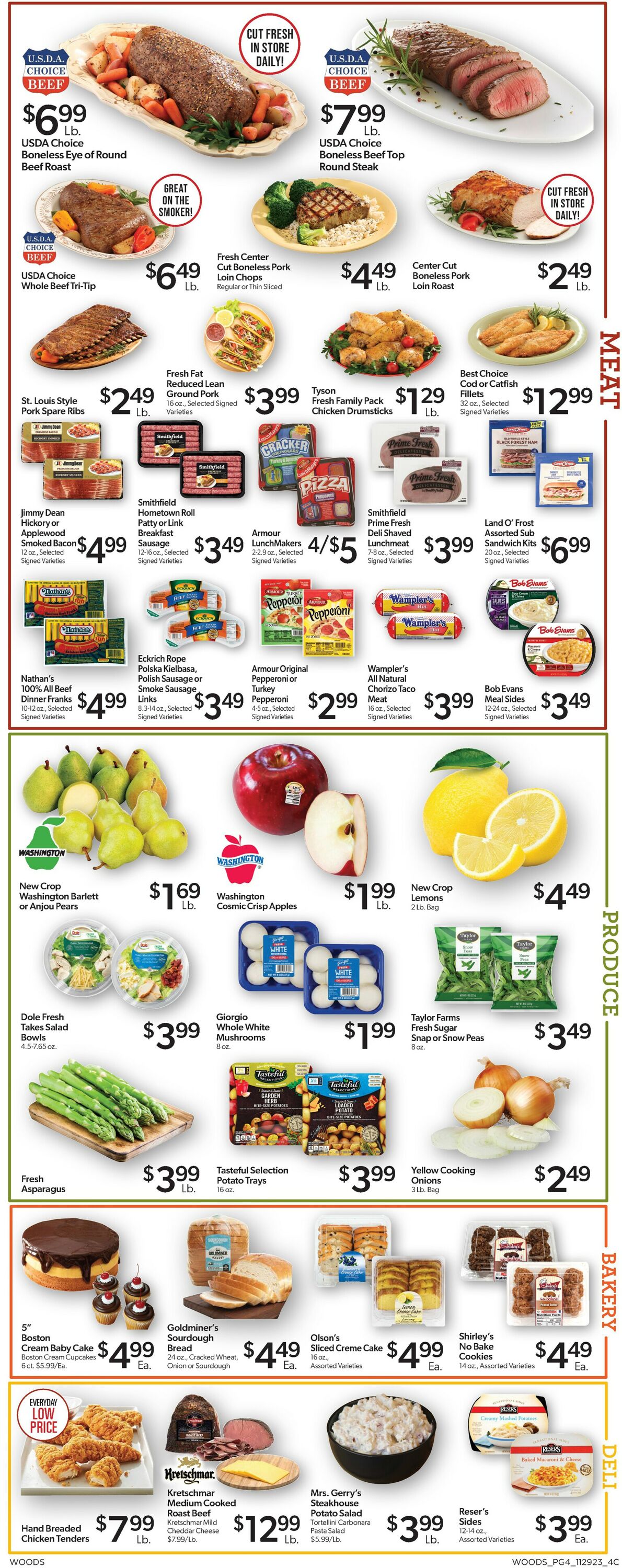 Woods Supermarket Weekly Ad Circular - valid 11/29-12/05/2023 (Page 4)