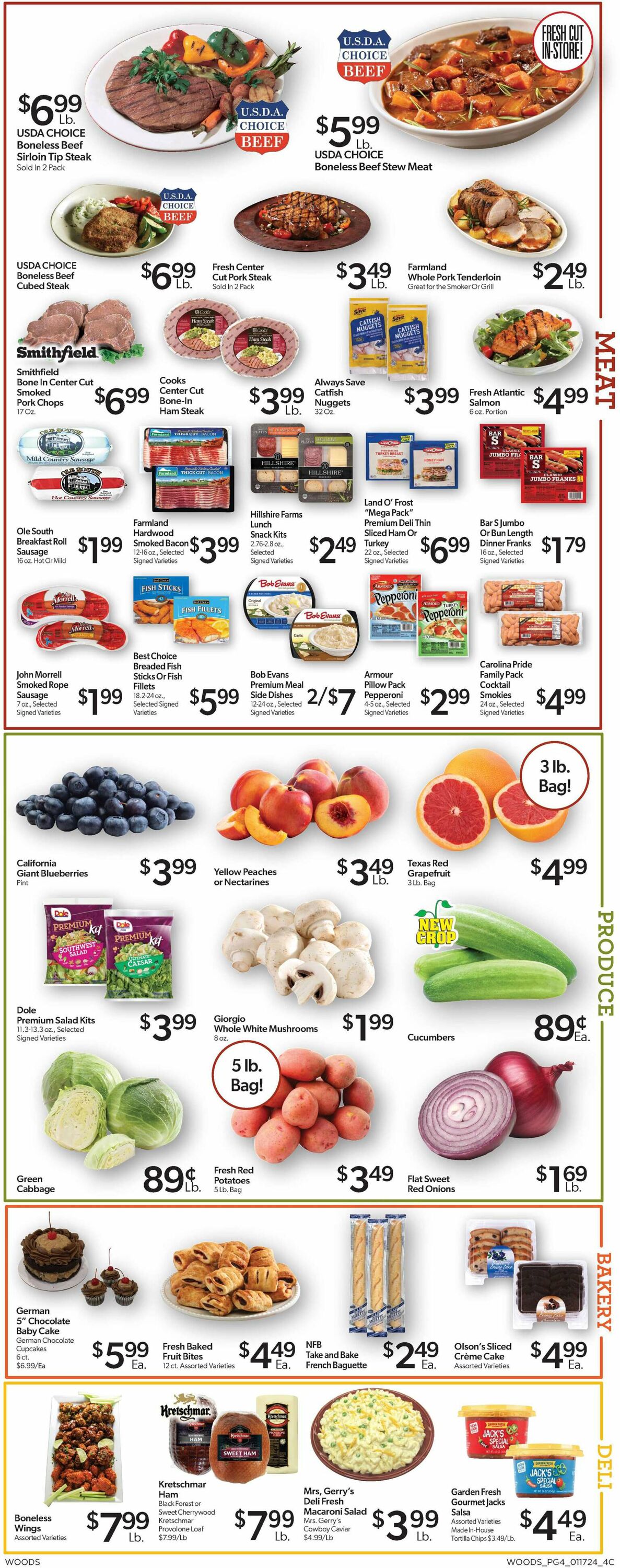 Woods Supermarket Weekly Ad Circular - valid 01/17-01/23/2024 (Page 4)