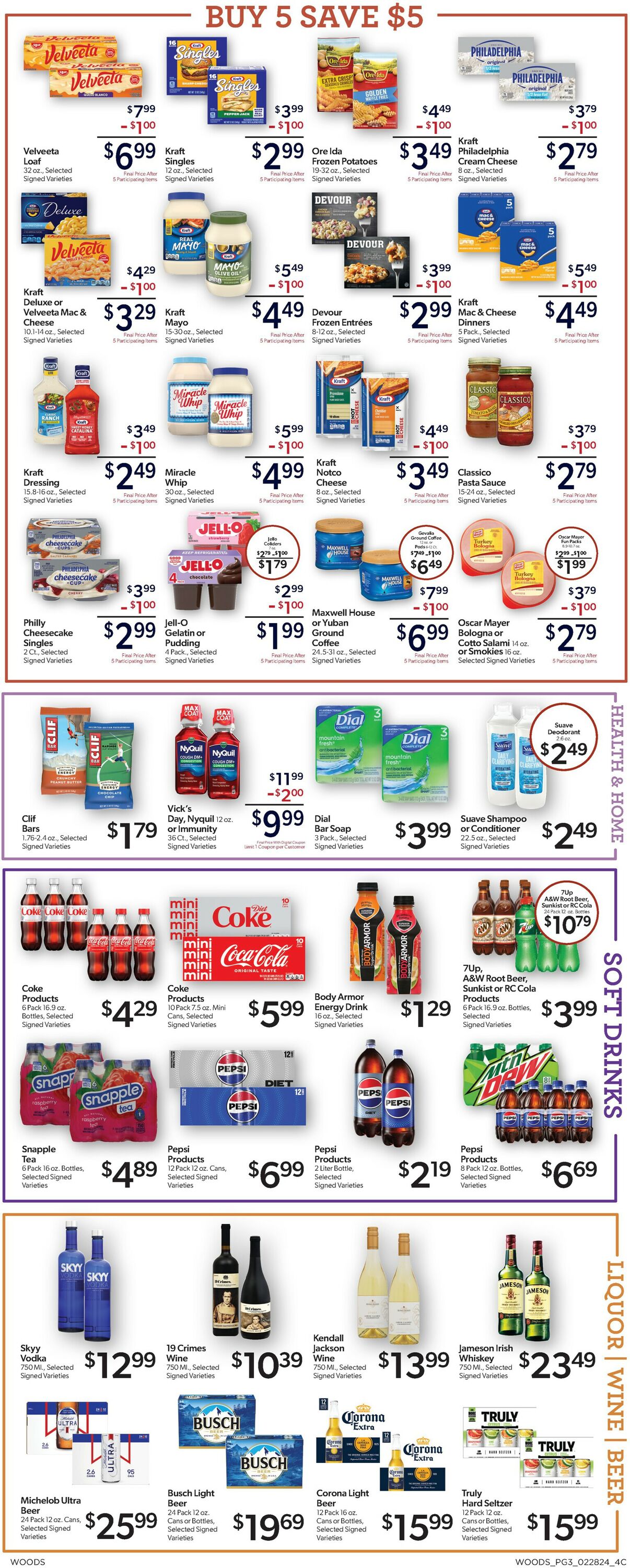 Woods Supermarket Weekly Ad Circular - valid 02/28-03/05/2024 (Page 3)