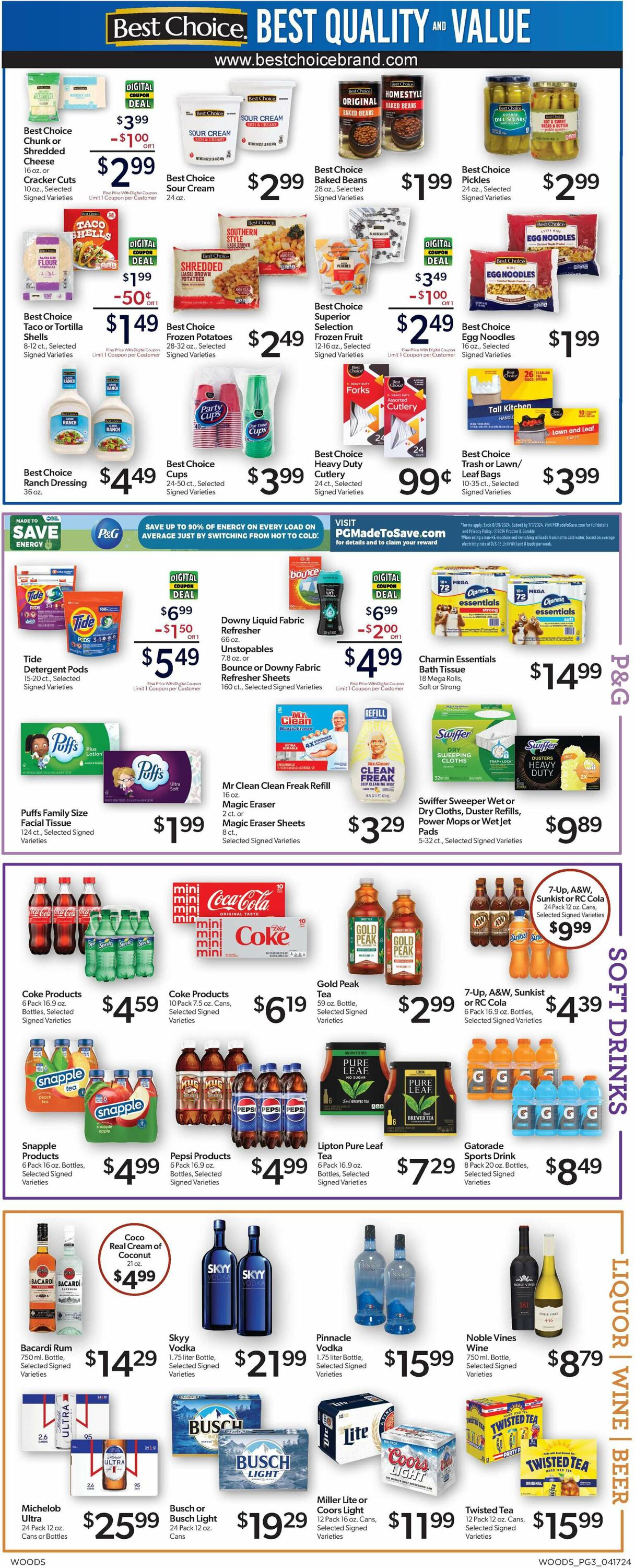Woods Supermarket Weekly Ad Circular - valid 04/17-04/23/2024 (Page 3)