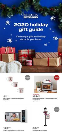 Bed Bath and Beyond Holiday Gifts 2020