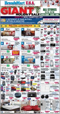 Brandsmart USA - Holiday Sale Ad 2019