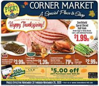 Corner Market Thanksgiving ad 2020