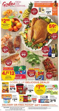 Gerbes Super Markets Thanksgiving ad 2020