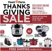 Mills Fleet Farm - Thanksgiving Sale